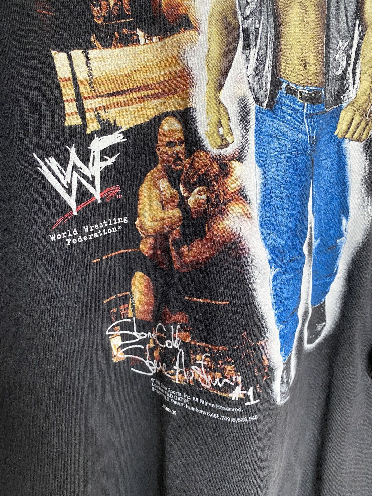Vintage × WWE × WWF Stone Cold Steve Austin 98' Vintage WWF WWE sport wrestling Size US L / EU 52-54 / 3 - 8 Thumbnail