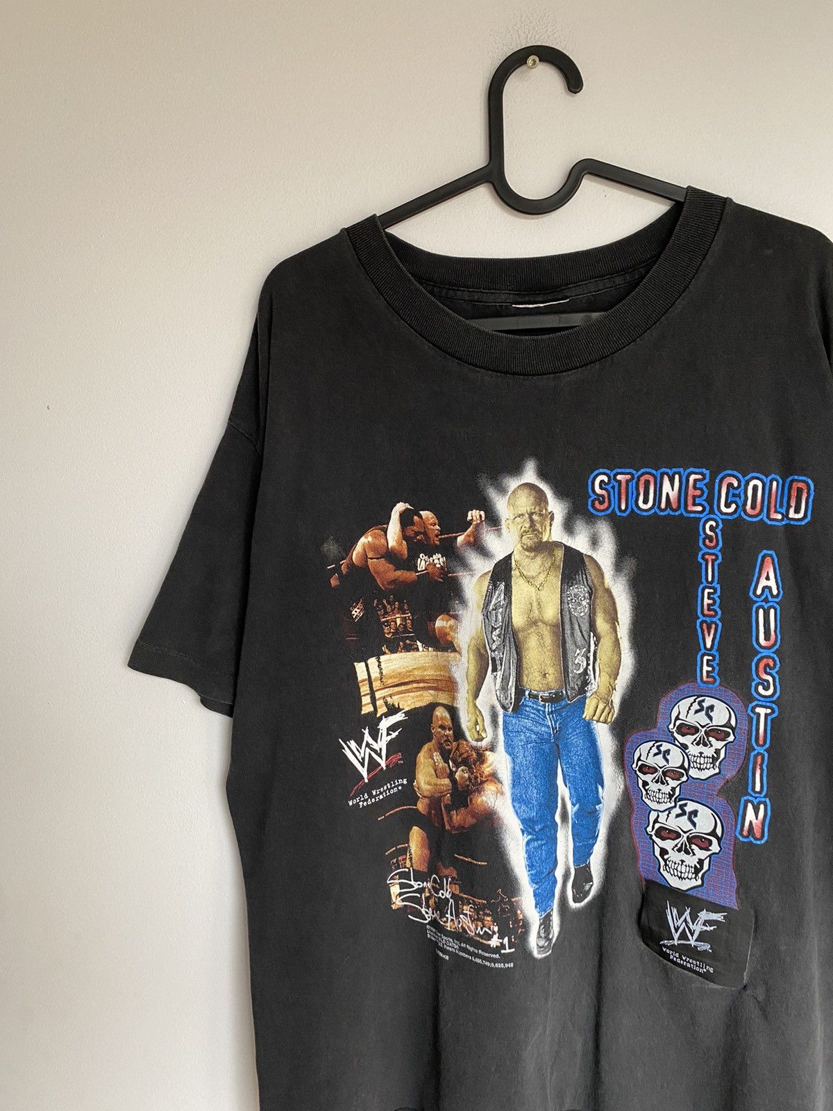 Vintage × WWE × WWF Stone Cold Steve Austin 98' Vintage WWF WWE sport wrestling Size US L / EU 52-54 / 3 - 3 Thumbnail