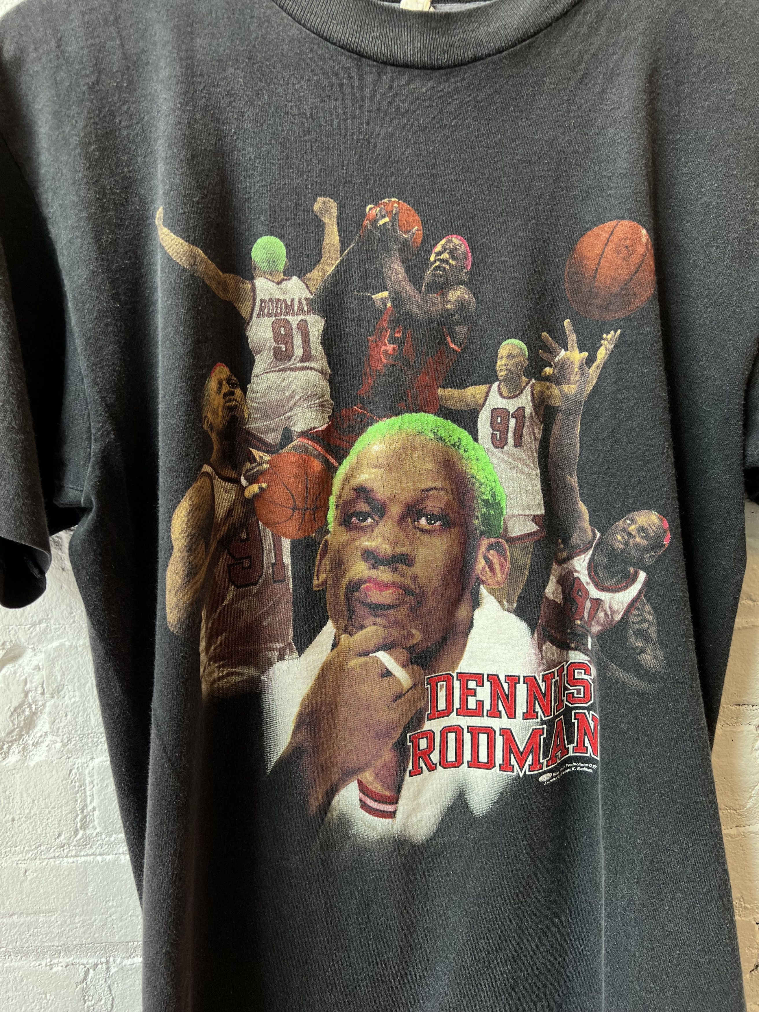 Vintage Vintage Dennis Rodman Single Stitch T-shirt Size US L / EU 52-54 / 3 - 6 Thumbnail