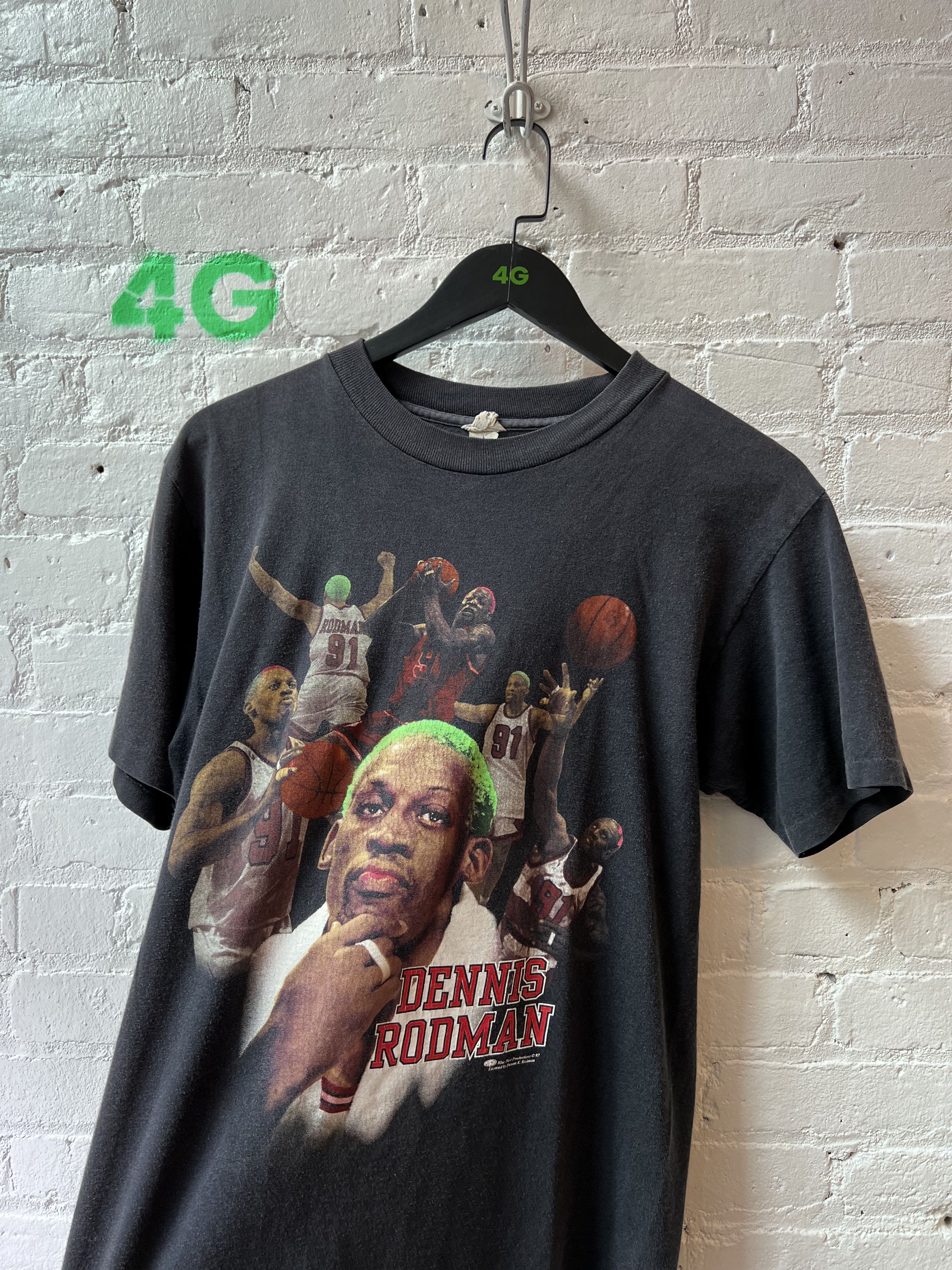 Vintage Vintage Dennis Rodman Single Stitch T-shirt Size US L / EU 52-54 / 3 - 2 Thumbnail
