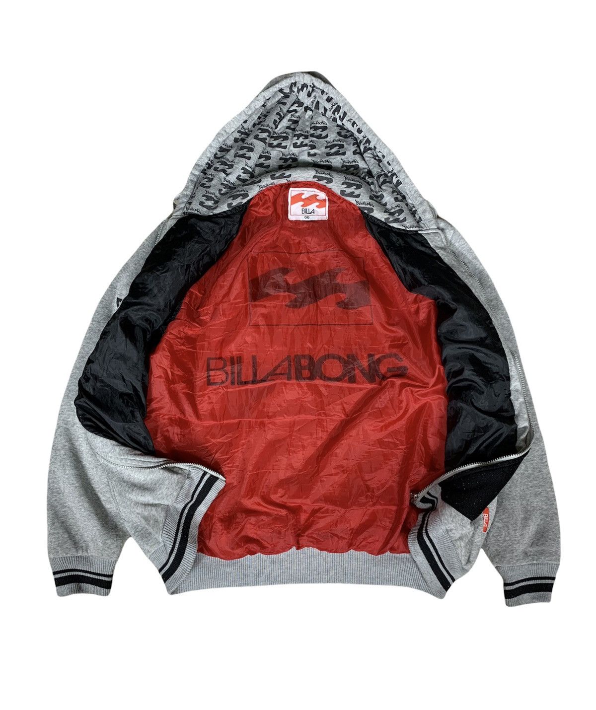Billabong Rare Vintage Billabong Hoodie Grey Colour Size US XL / EU 56 / 4 - 1 Thumbnail