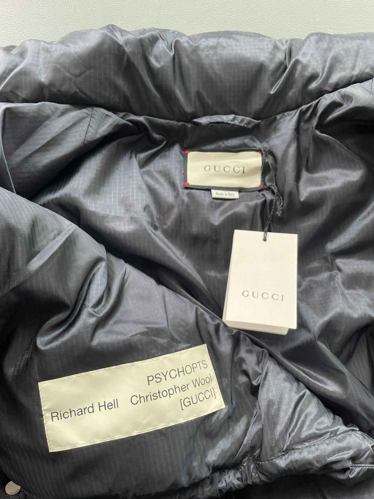 Gucci Rare New Runway Gucci x Richard Hell THINK Goose Down Coat Size US M / EU 48-50 / 2 - 22 Thumbnail