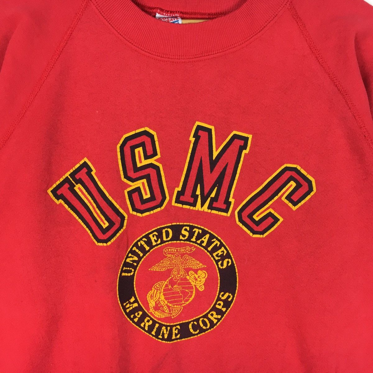 Vintage Vintage USMC Sweatshirt United States Marine Corps Military Size US XL / EU 56 / 4 - 3 Thumbnail