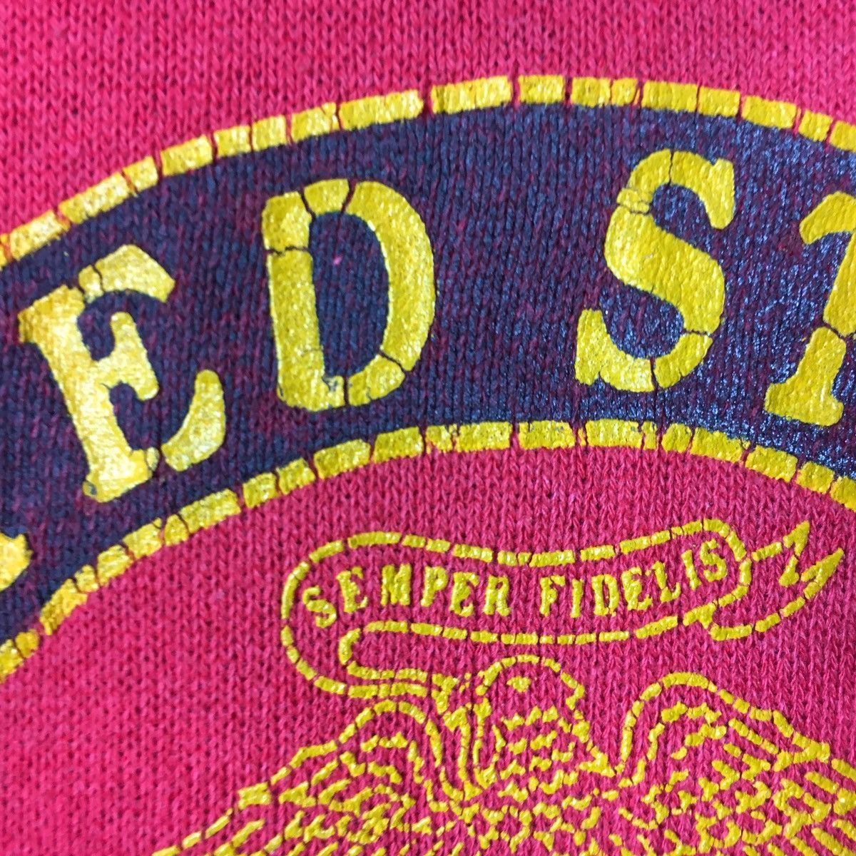 Vintage Vintage USMC Sweatshirt United States Marine Corps Military Size US XL / EU 56 / 4 - 4 Thumbnail