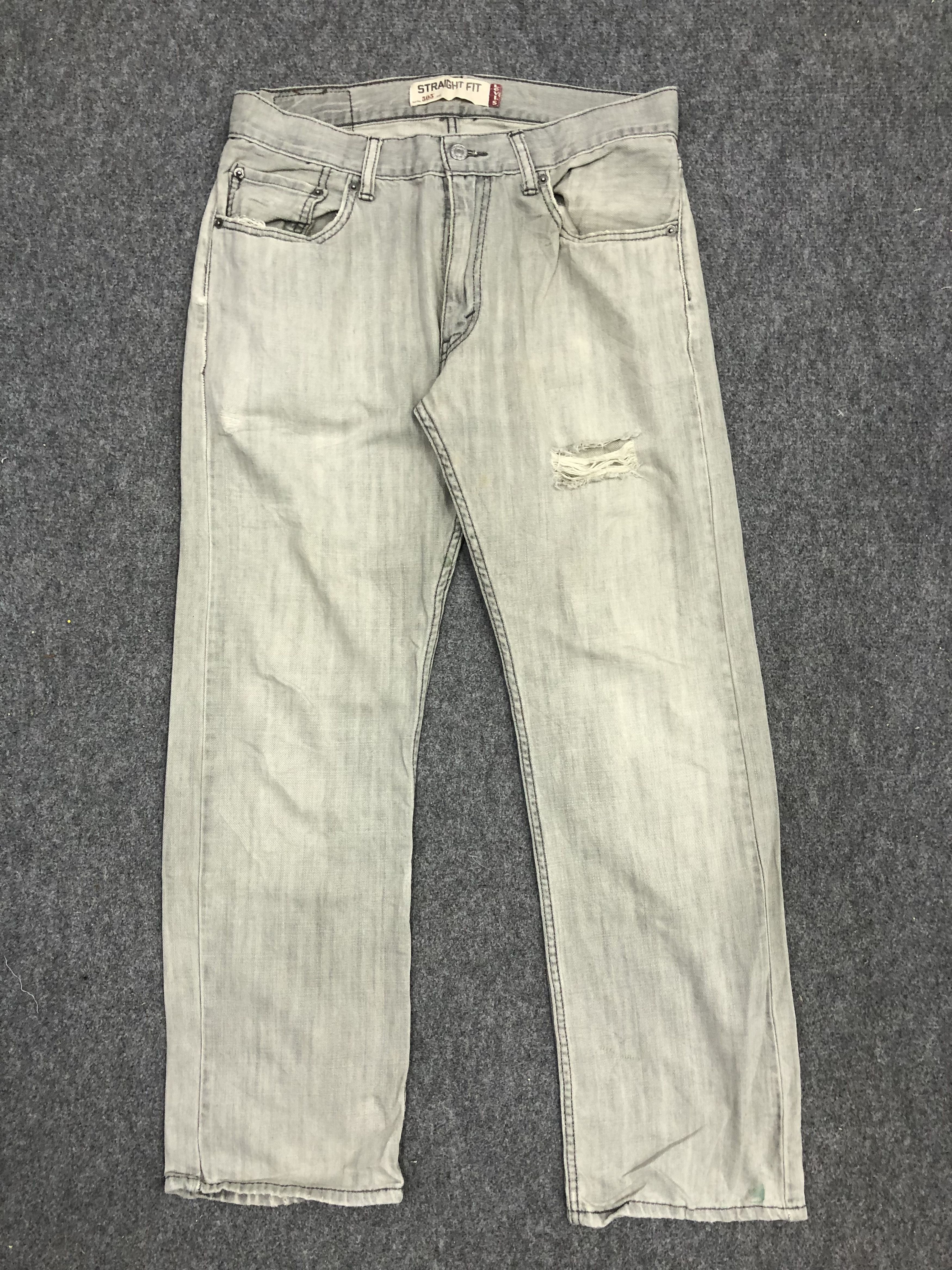 Levi's Vintage Levis 505 Light Wash Jeans DP1208 Size US 32 / EU 48 - 1 Thumbnail