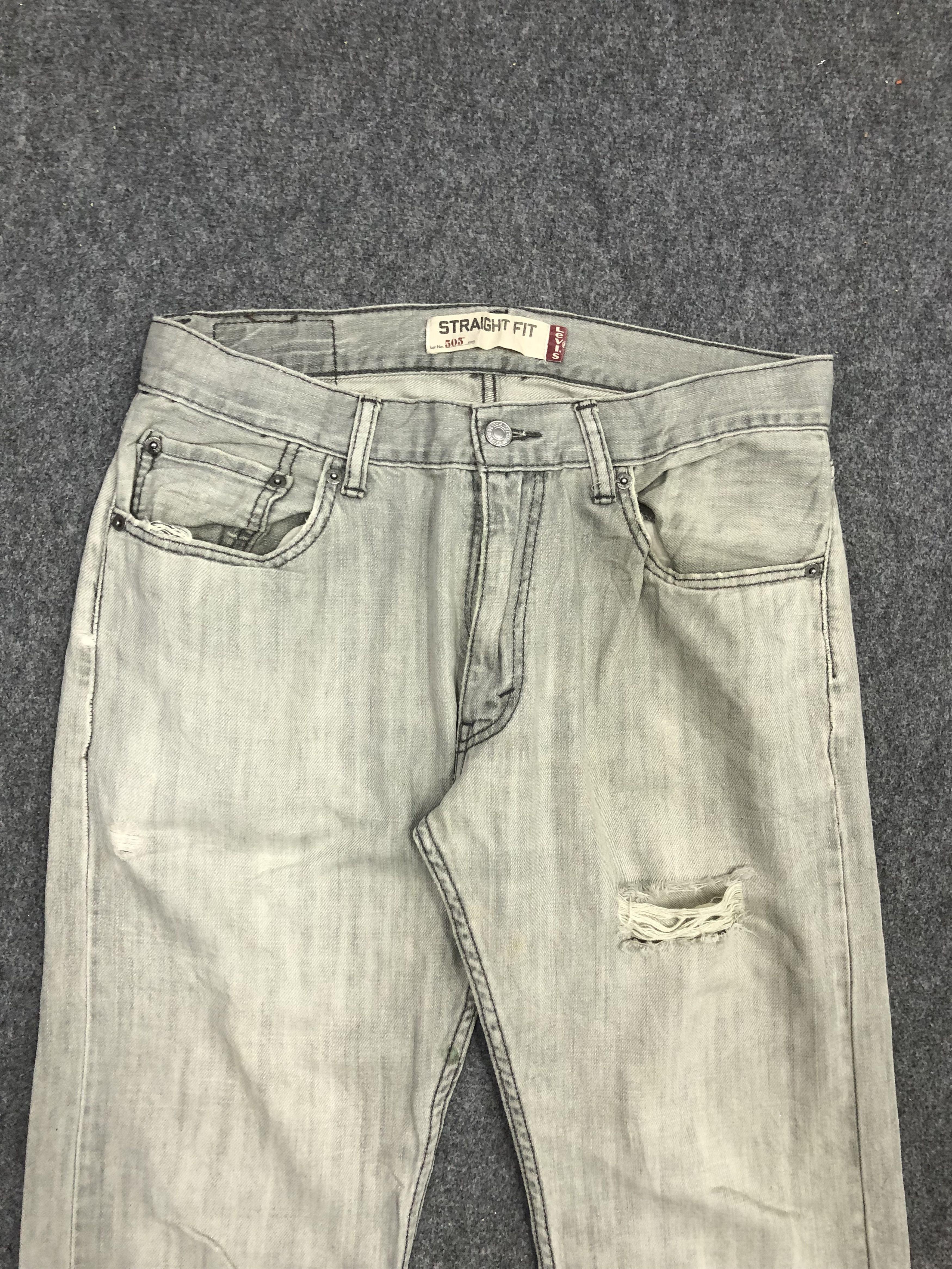 Levi's Vintage Levis 505 Light Wash Jeans DP1208 Size US 32 / EU 48 - 2 Thumbnail