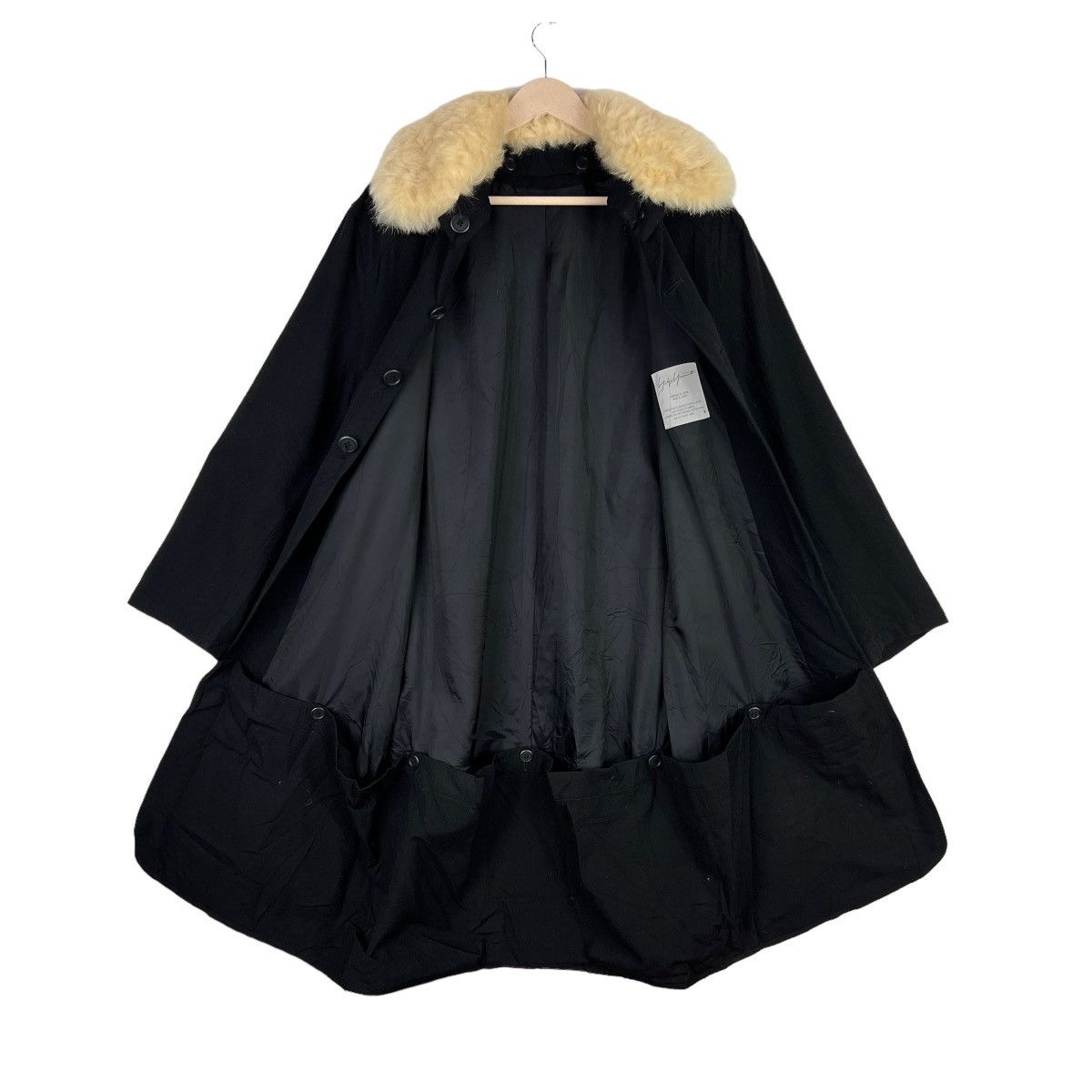 Yohji Yamamoto Spring Summer 02/03 YOHJI YAMAMOTO Long Jacket Fur Design Size L / US 10 / IT 46 - 11 Thumbnail