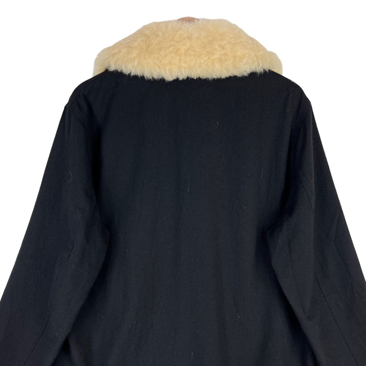 Yohji Yamamoto Spring Summer 02/03 YOHJI YAMAMOTO Long Jacket Fur Design Size L / US 10 / IT 46 - 8 Thumbnail