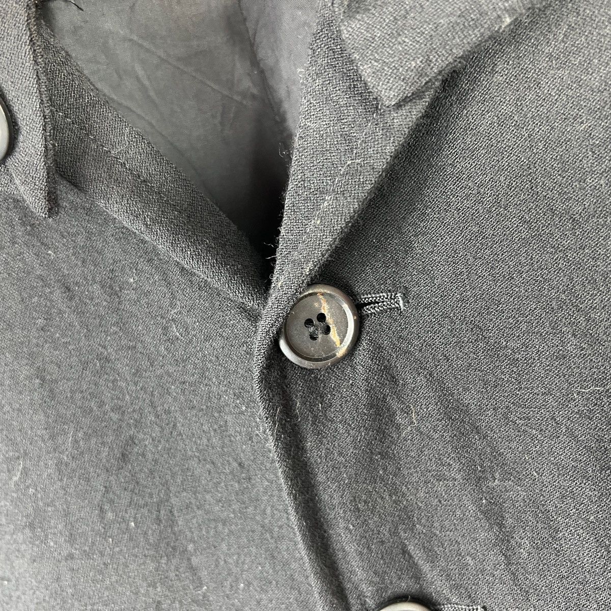 Yohji Yamamoto Spring Summer 02/03 YOHJI YAMAMOTO Long Jacket Fur Design Size L / US 10 / IT 46 - 13 Thumbnail