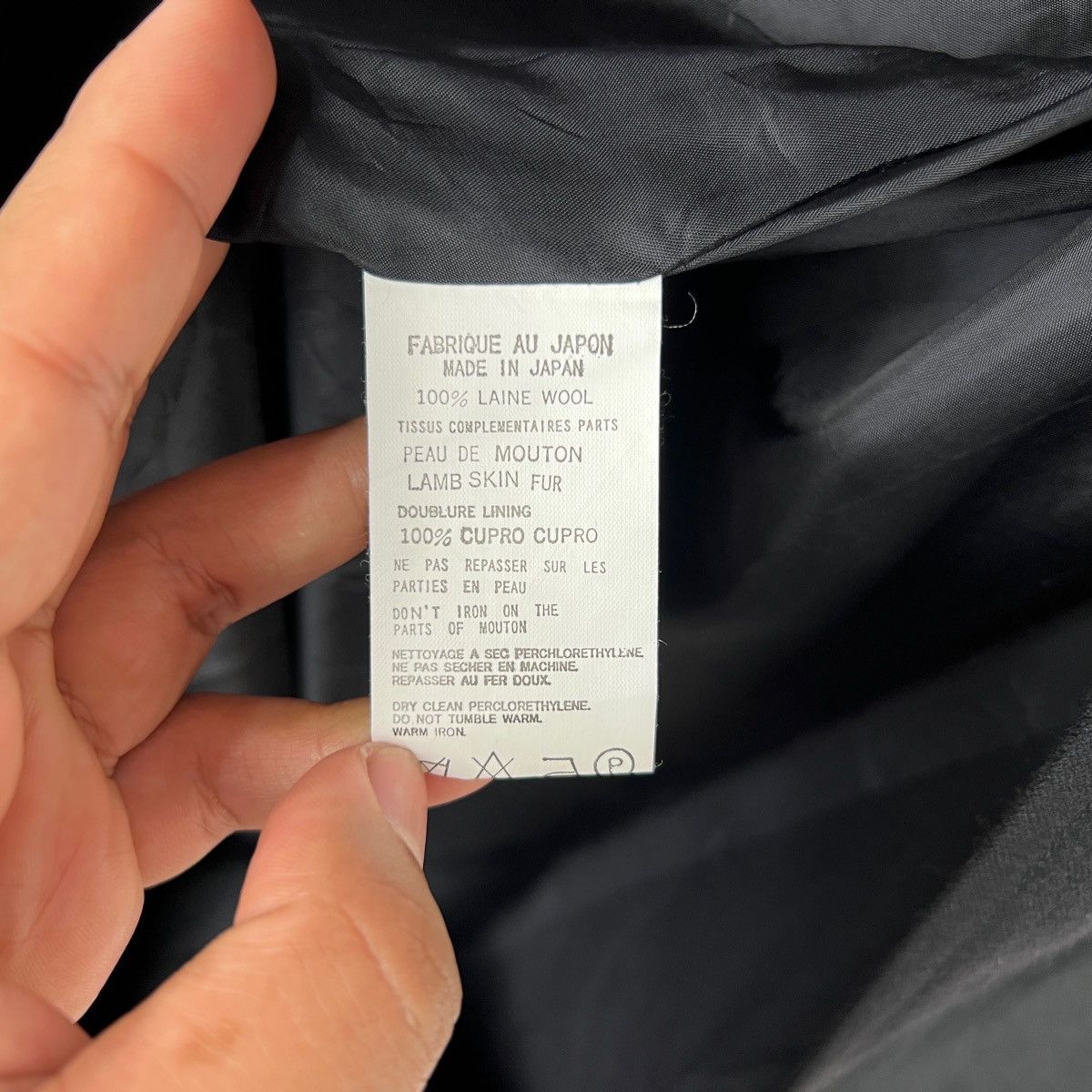 Yohji Yamamoto Spring Summer 02/03 YOHJI YAMAMOTO Long Jacket Fur Design Size L / US 10 / IT 46 - 15 Thumbnail