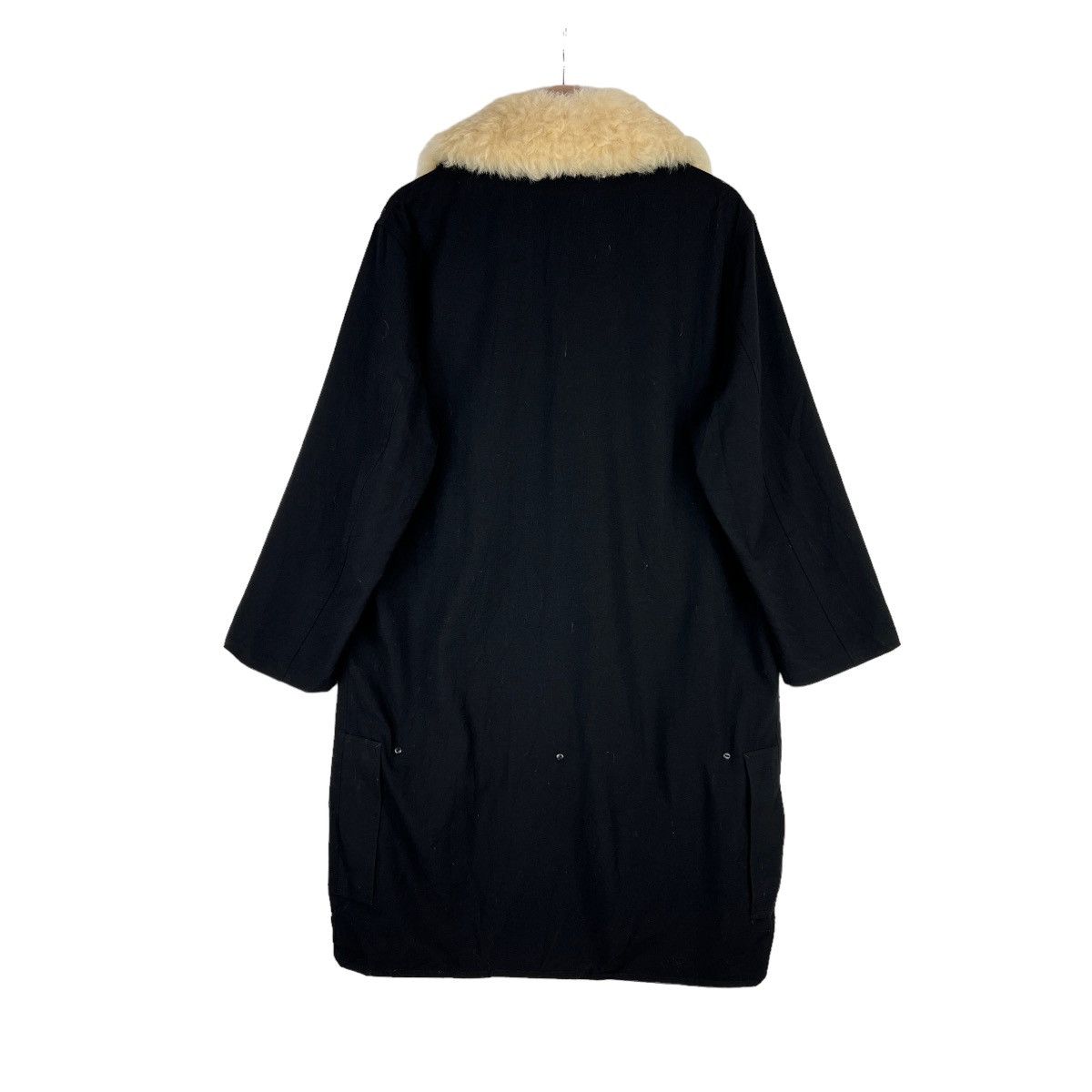 Yohji Yamamoto Spring Summer 02/03 YOHJI YAMAMOTO Long Jacket Fur Design Size L / US 10 / IT 46 - 7 Thumbnail