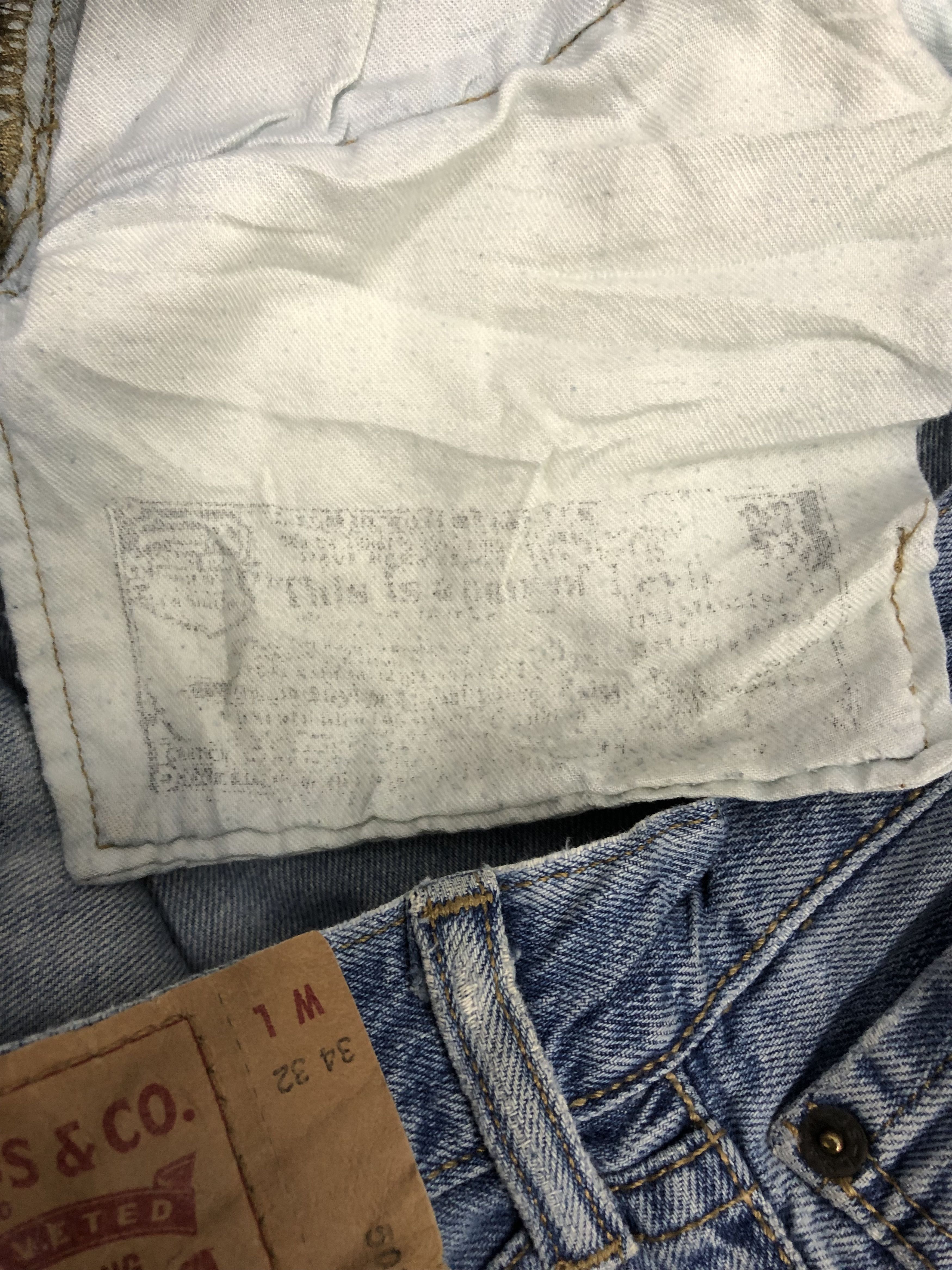 Levi's Vintage 80s Levis 501 Faded Blue Jeans DP1214 Size US 36 / EU 52 - 12 Thumbnail