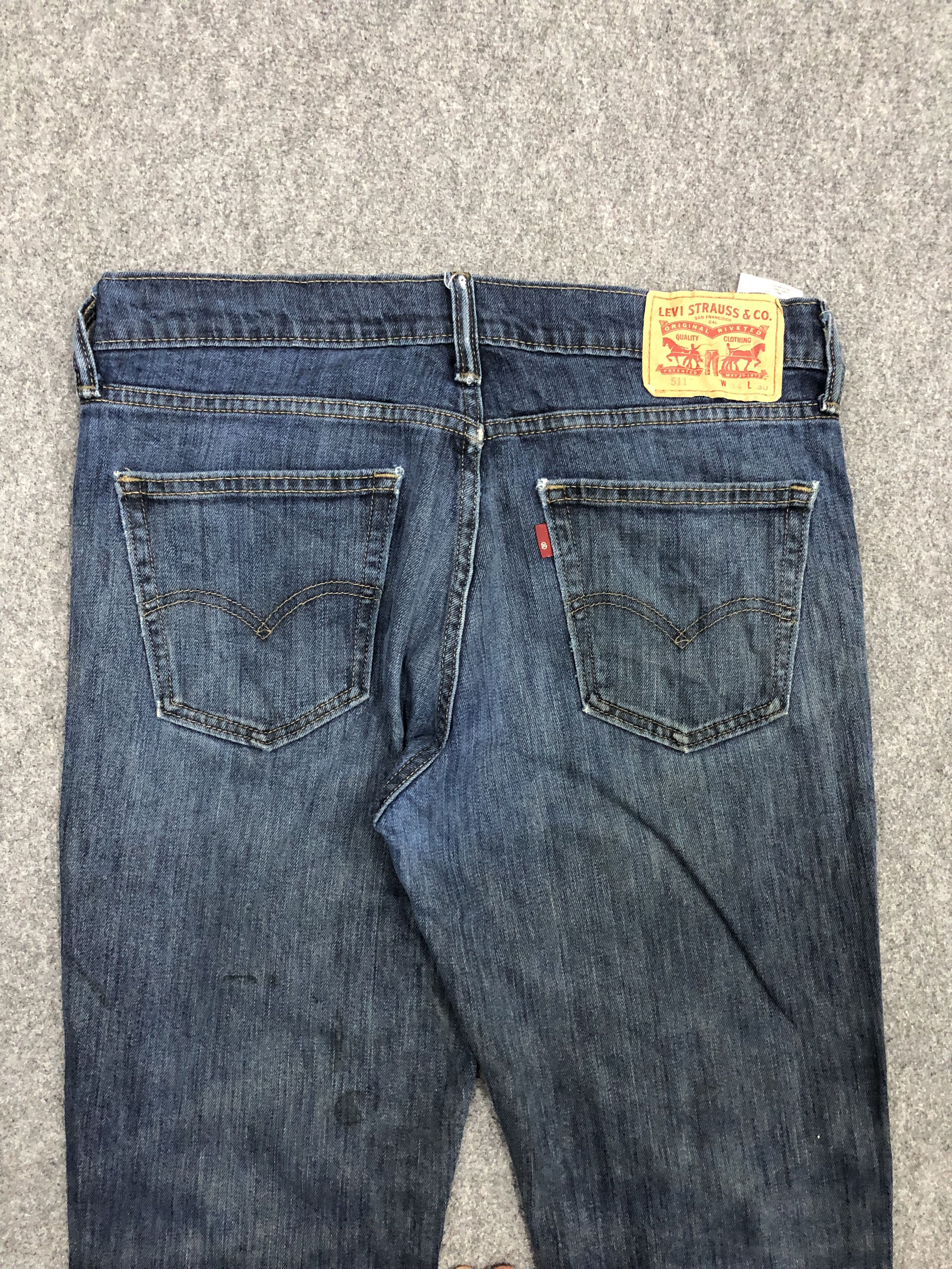 Levi's × Vintage Vintage Dirty Levis 511 Faded Blue Jeans DP1218 Size US 35 - 4 Thumbnail
