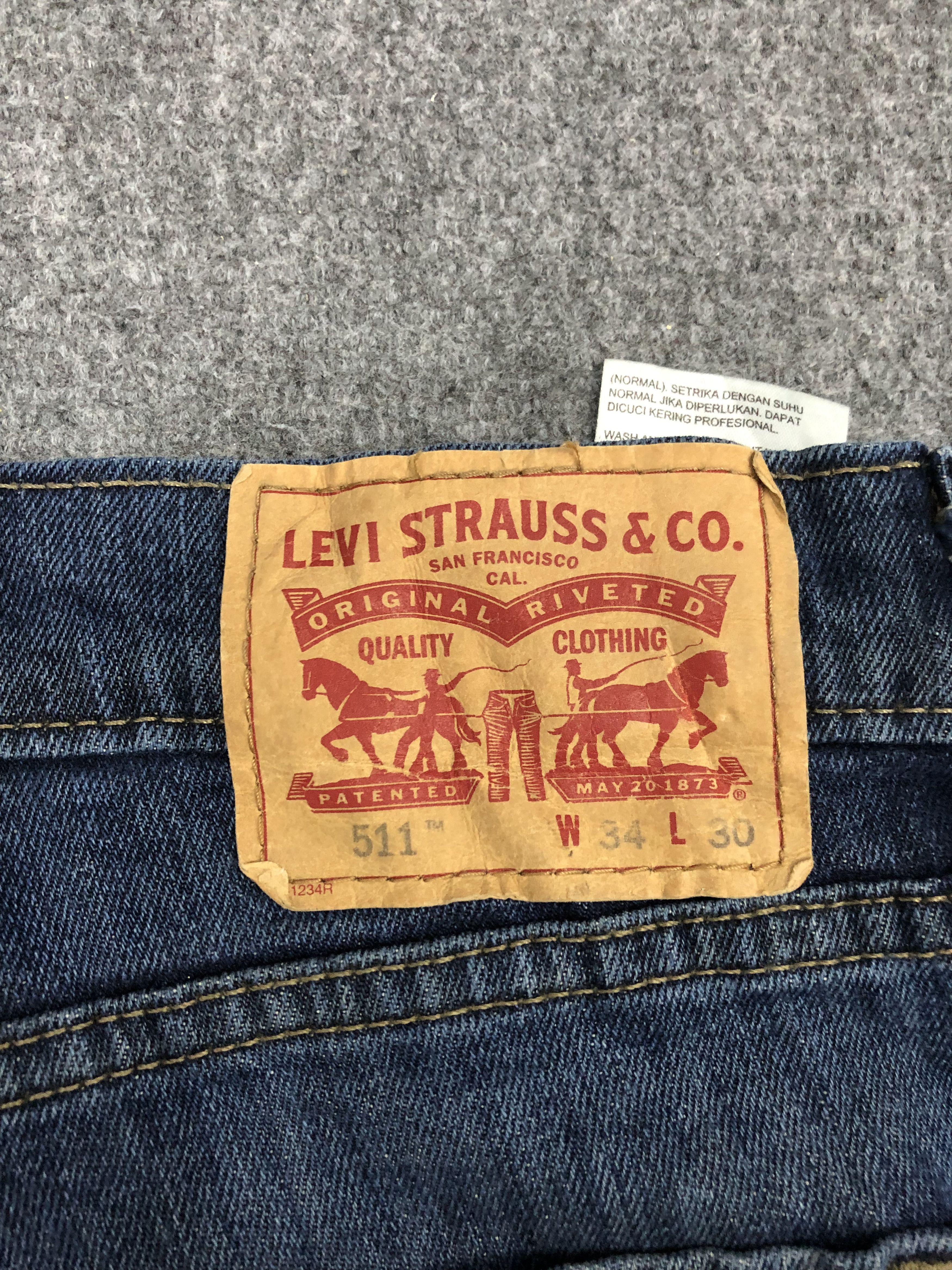 Levi's × Vintage Vintage Dirty Levis 511 Faded Blue Jeans DP1218 Size US 35 - 5 Thumbnail