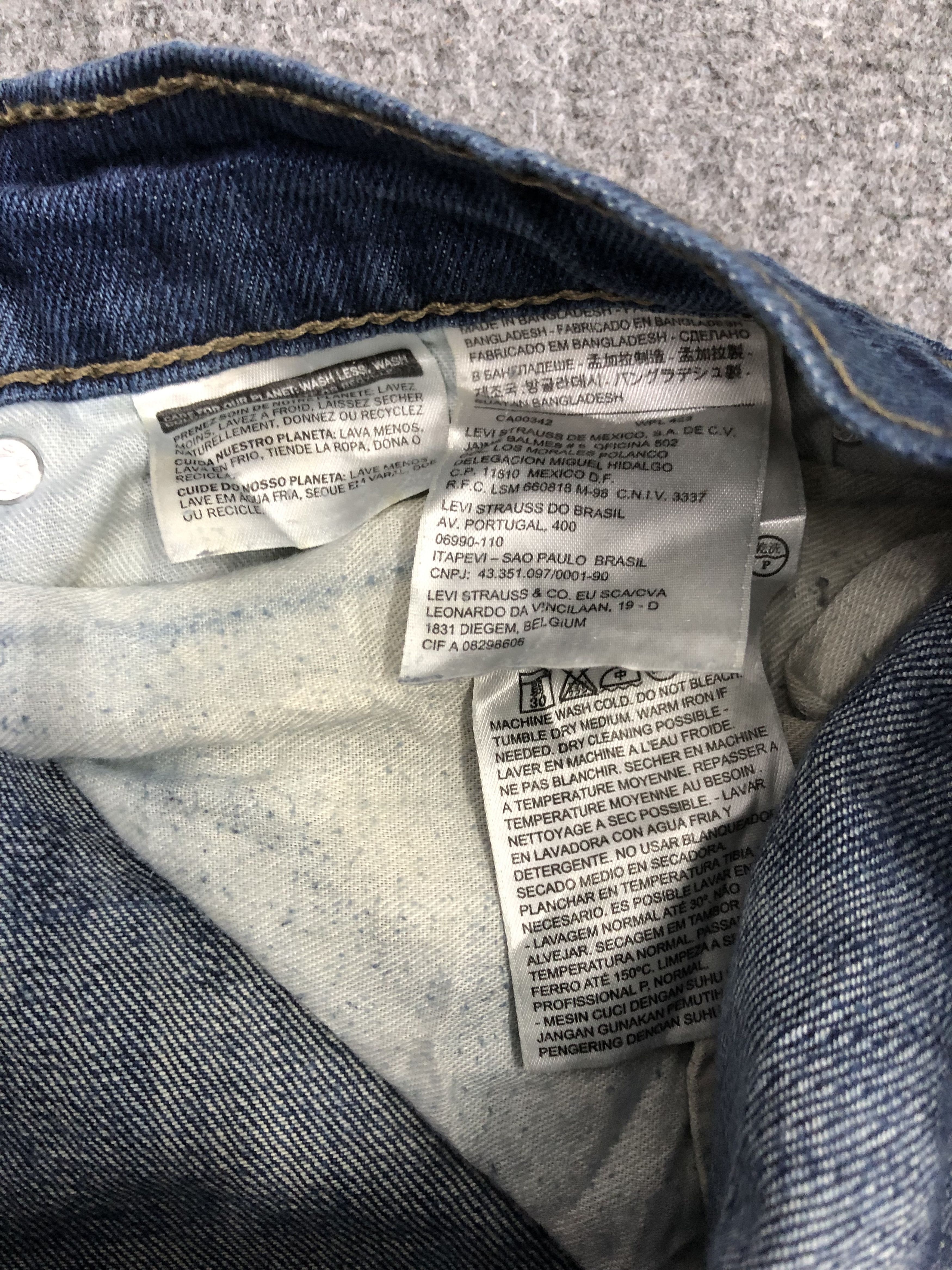 Levi's × Vintage Vintage Dirty Levis 511 Faded Blue Jeans DP1218 Size US 35 - 6 Thumbnail