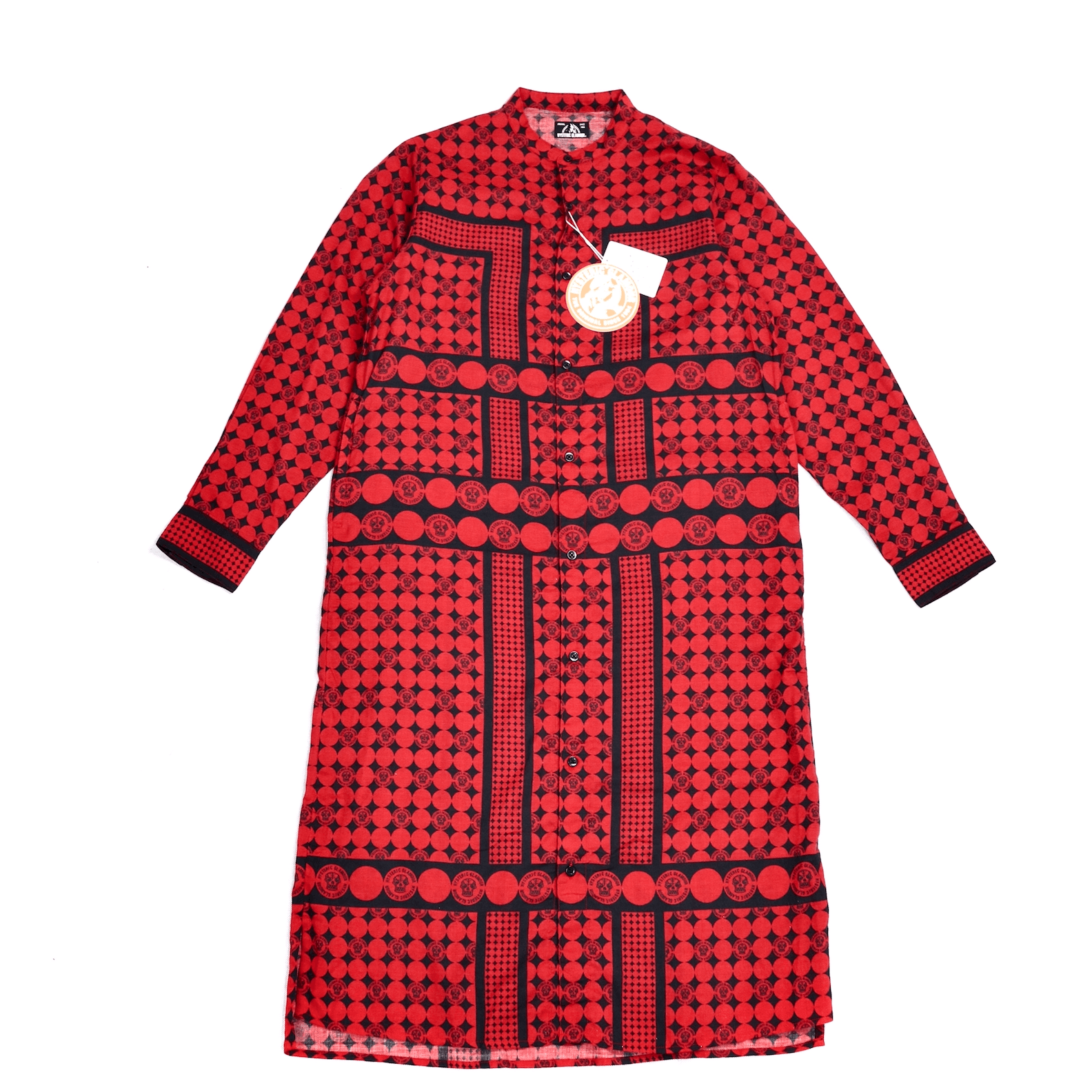 Skull Printed Brand New Overlong Shirt