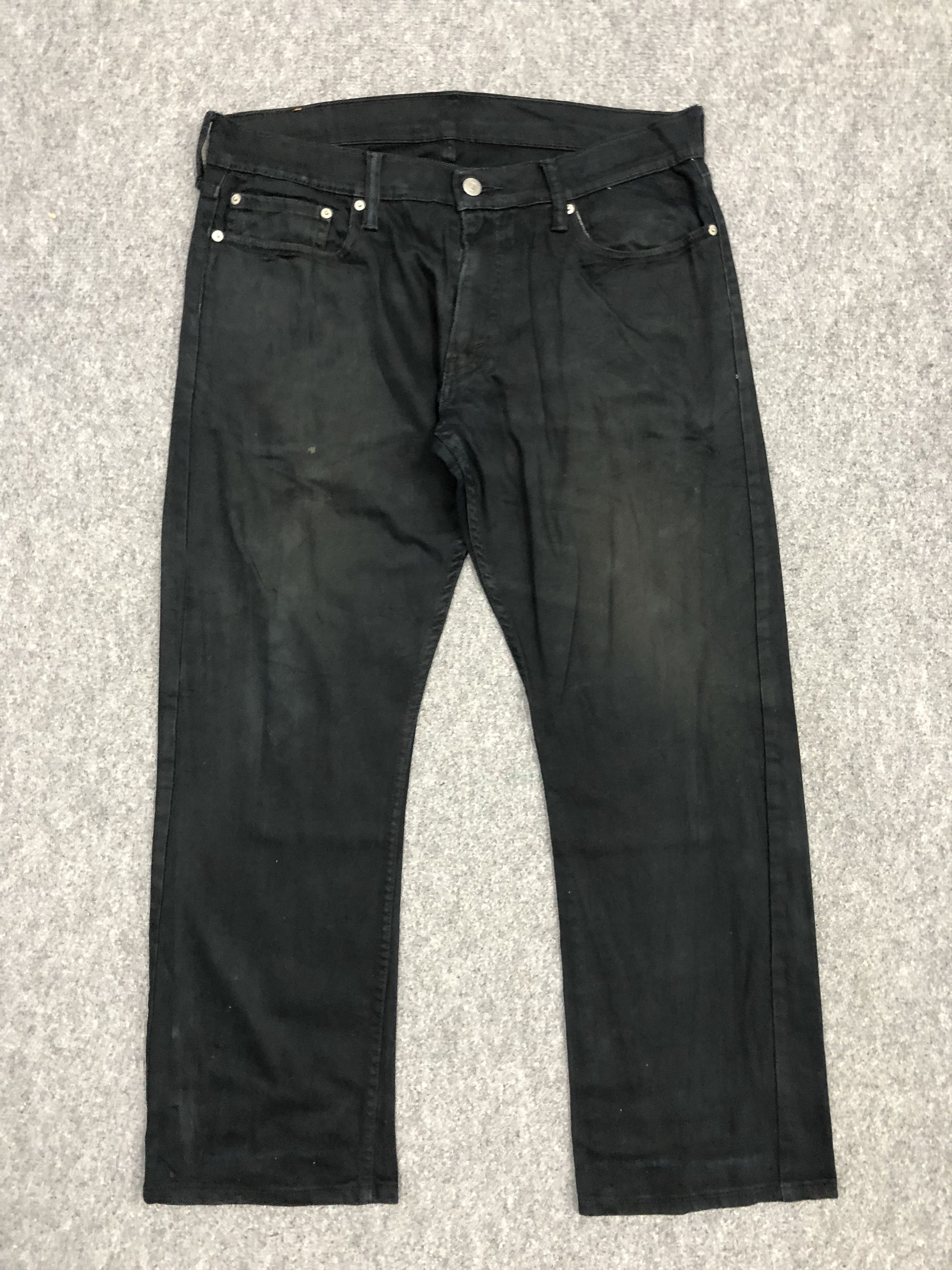 image of Levis 514 Faded Black Jeans, Men's (Size 35)