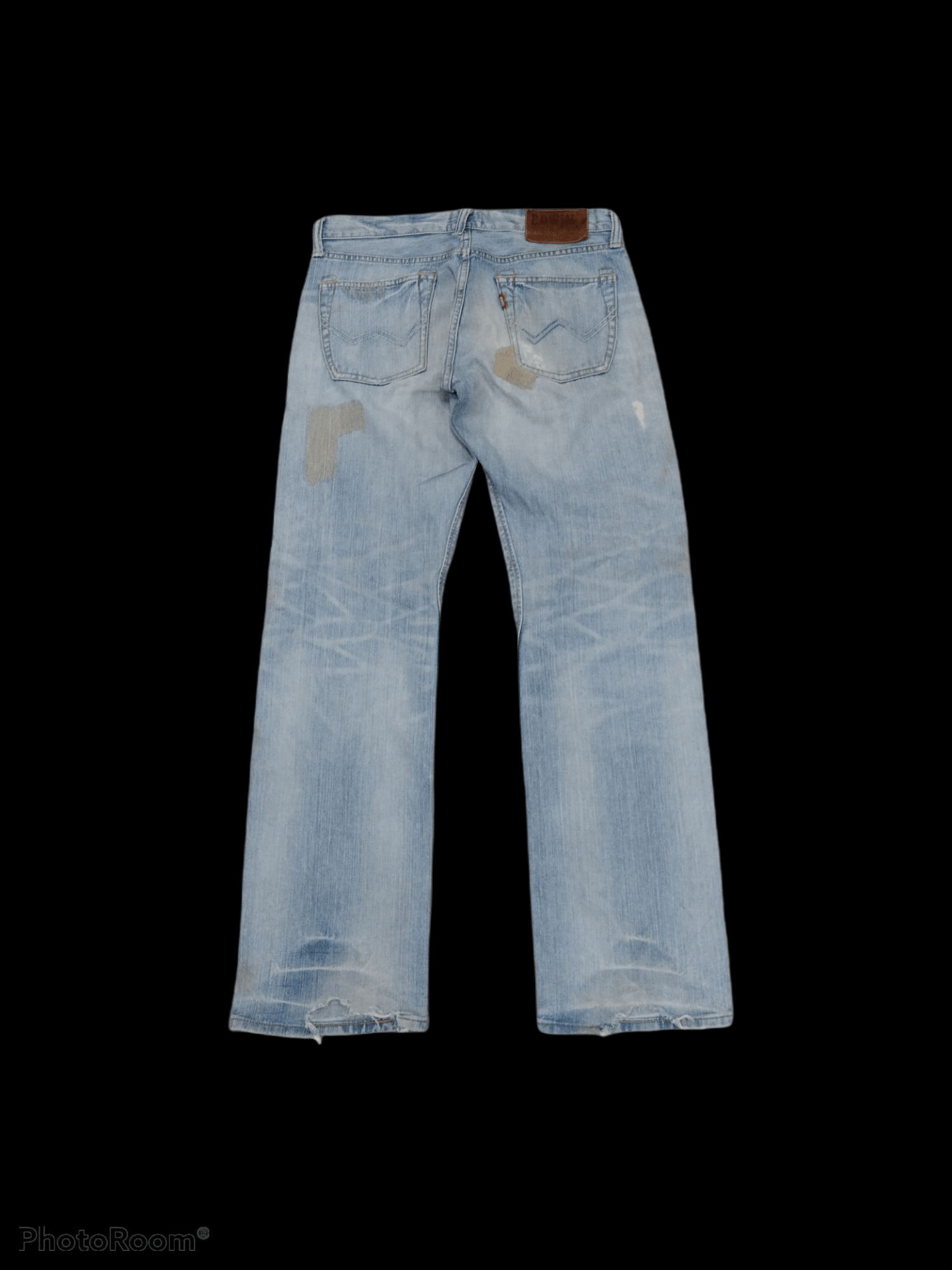 Japanese Brand DISTRESSED PACTHWORK EDWIN EXCLUSIVE VINTAGE DENIM PANTS Size US 33 - 2 Thumbnail