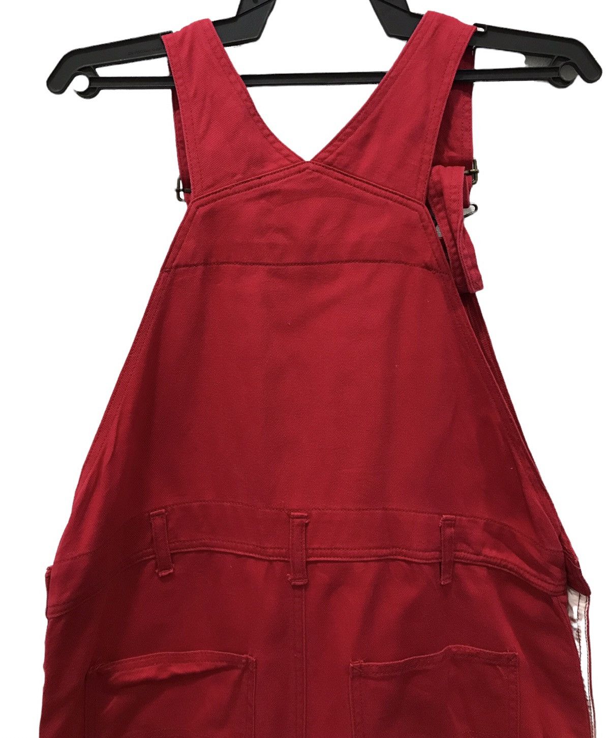 Japanese Brand Vintage Y2k F.T.S. Red Cotton Overalls Japanese Label Size M Size US 36 / EU 52 - 4 Thumbnail