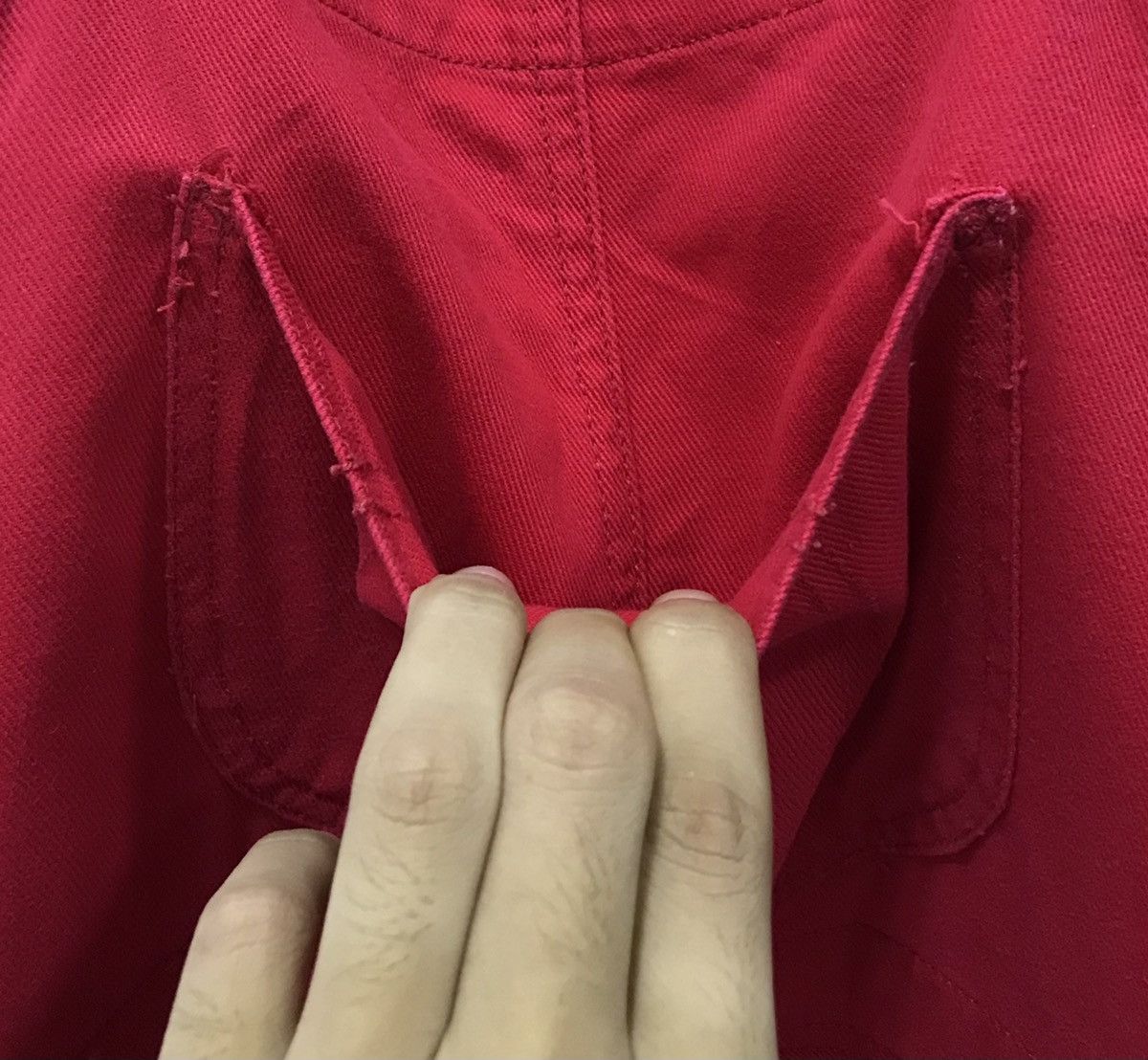 Japanese Brand Vintage Y2k F.T.S. Red Cotton Overalls Japanese Label Size M Size US 36 / EU 52 - 6 Thumbnail