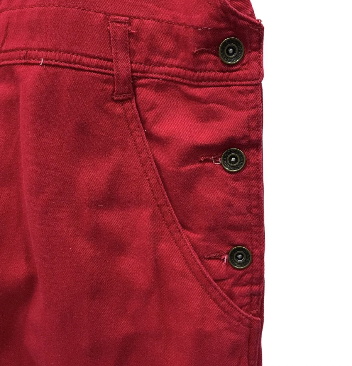 Japanese Brand Vintage Y2k F.T.S. Red Cotton Overalls Japanese Label Size M Size US 36 / EU 52 - 7 Thumbnail