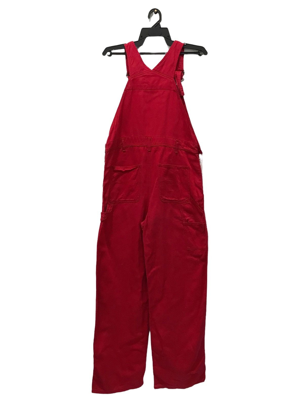 Japanese Brand Vintage Y2k F.T.S. Red Cotton Overalls Japanese Label Size M Size US 36 / EU 52 - 2 Thumbnail