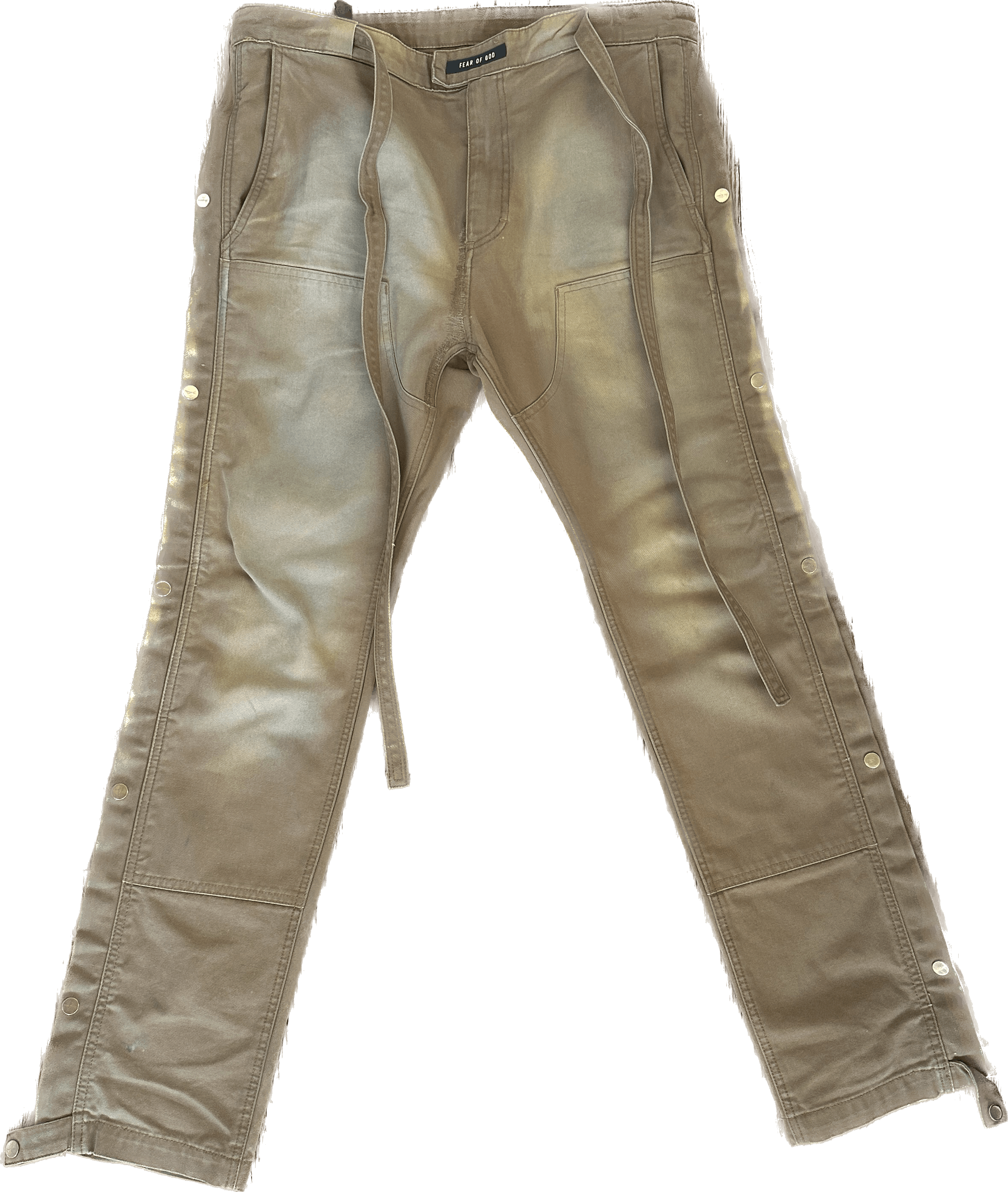 image of Fear Of God Tearaway Work Pants (Carpenter Pants) in Brown, Men's (Size 34)