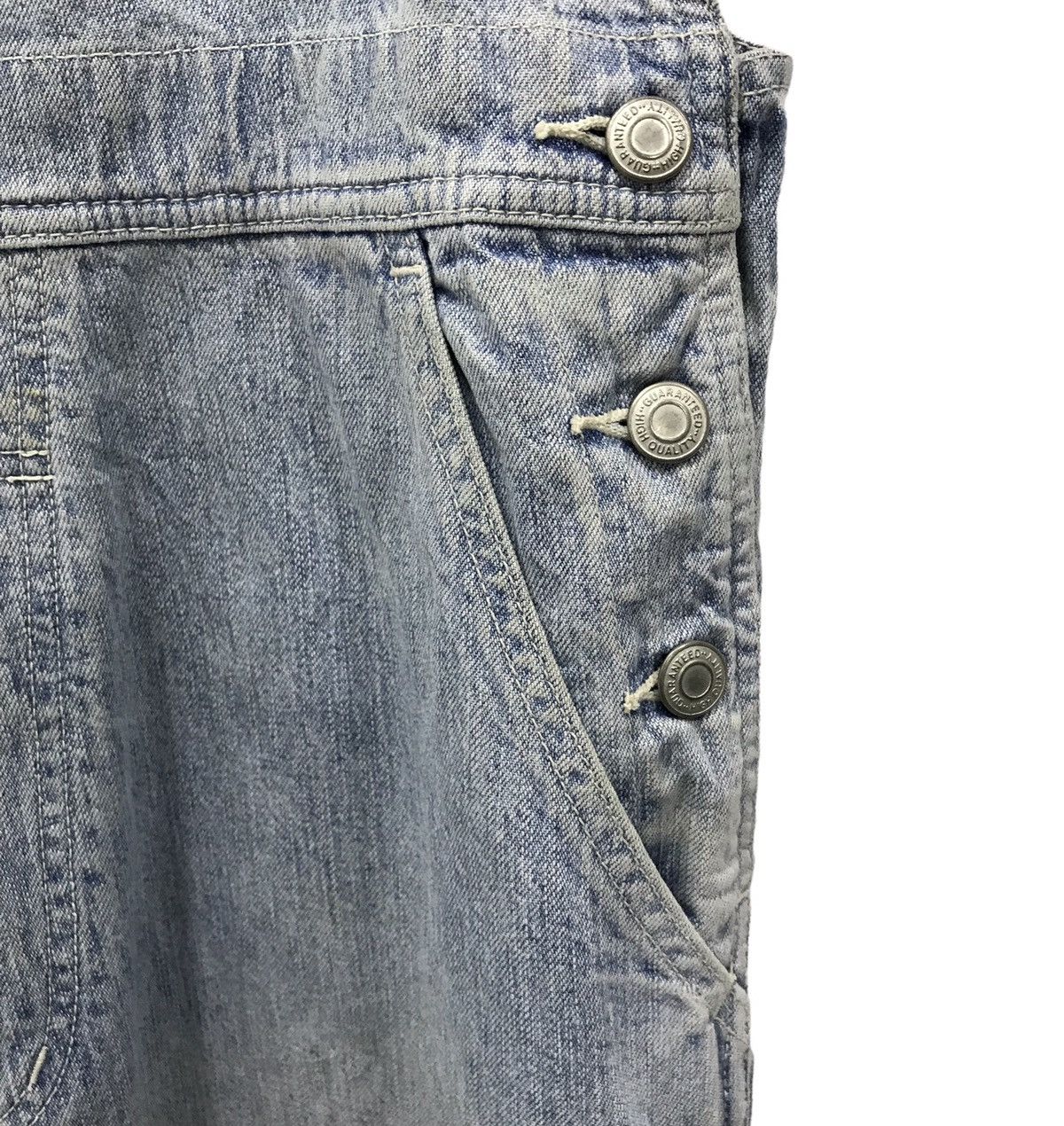 Japanese Brand × Vintage Vintage Y2k Style JEY FABRICS Denim Overalls - Medium Size US 32 / EU 48 - 8 Thumbnail
