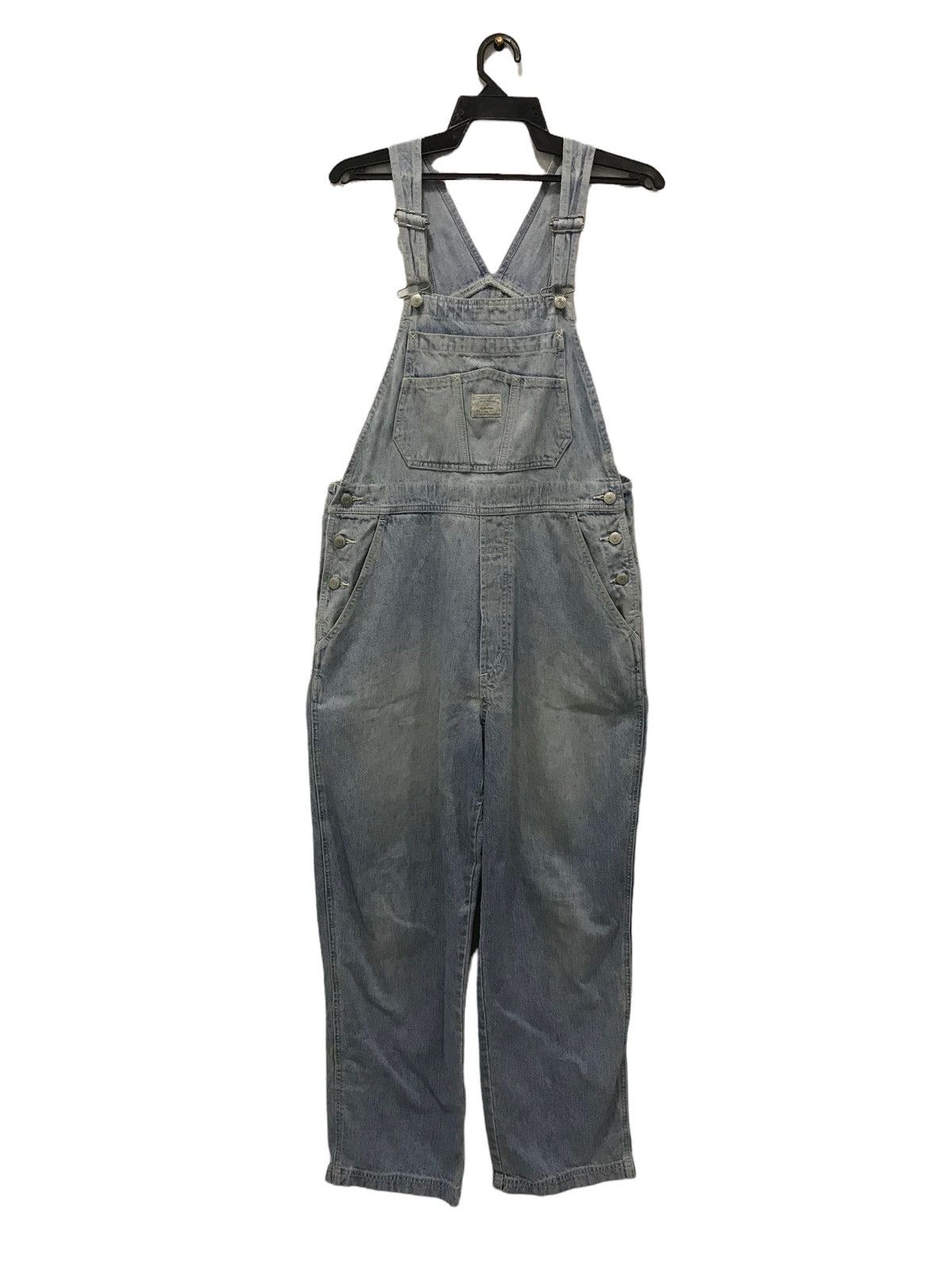 Japanese Brand × Vintage Vintage Y2k Style JEY FABRICS Denim Overalls - Medium Size US 32 / EU 48 - 1 Thumbnail