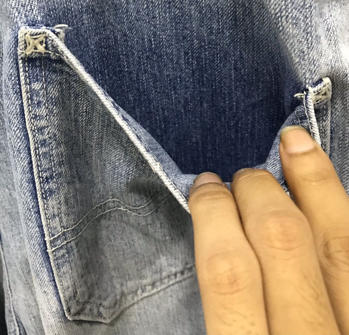 Japanese Brand × Vintage Vintage Y2k Style JEY FABRICS Denim Overalls - Medium Size US 32 / EU 48 - 11 Thumbnail