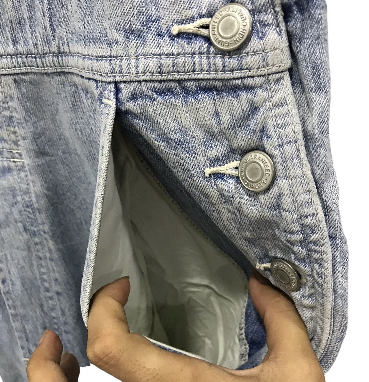 Japanese Brand × Vintage Vintage Y2k Style JEY FABRICS Denim Overalls - Medium Size US 32 / EU 48 - 9 Thumbnail
