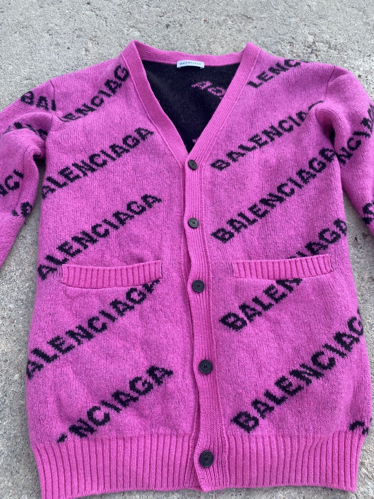 Balenciaga Balenciaga Knit All Over Print Cardigan Size S / US 4 / IT 40 - 6 Thumbnail