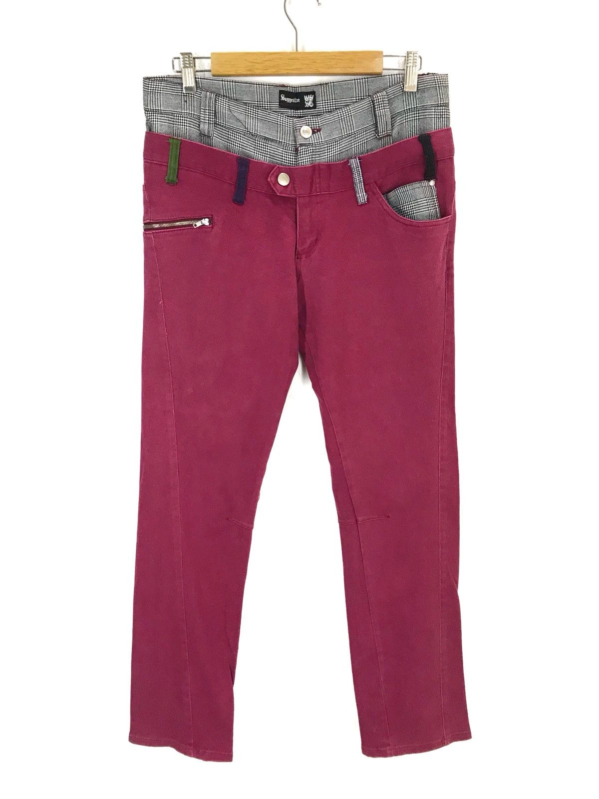 Japanese Brand Japanese Brand SUGGESTION Double Waist Pants Size US 32 / EU 48 - 1 Thumbnail
