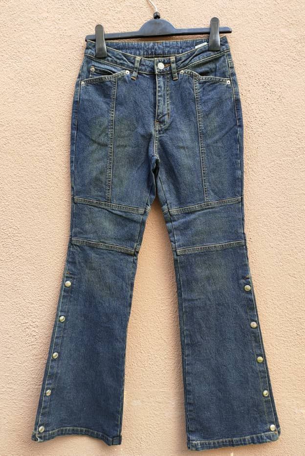 If Six Was Nine Camel Road Button Flare Jean Size 26" / US 2 / IT 38 - 1 Thumbnail