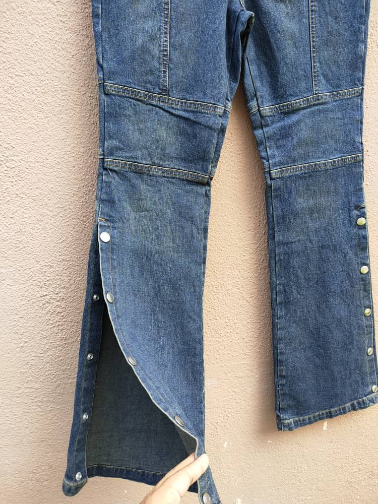 If Six Was Nine Camel Road Button Flare Jean Size 26" / US 2 / IT 38 - 3 Thumbnail