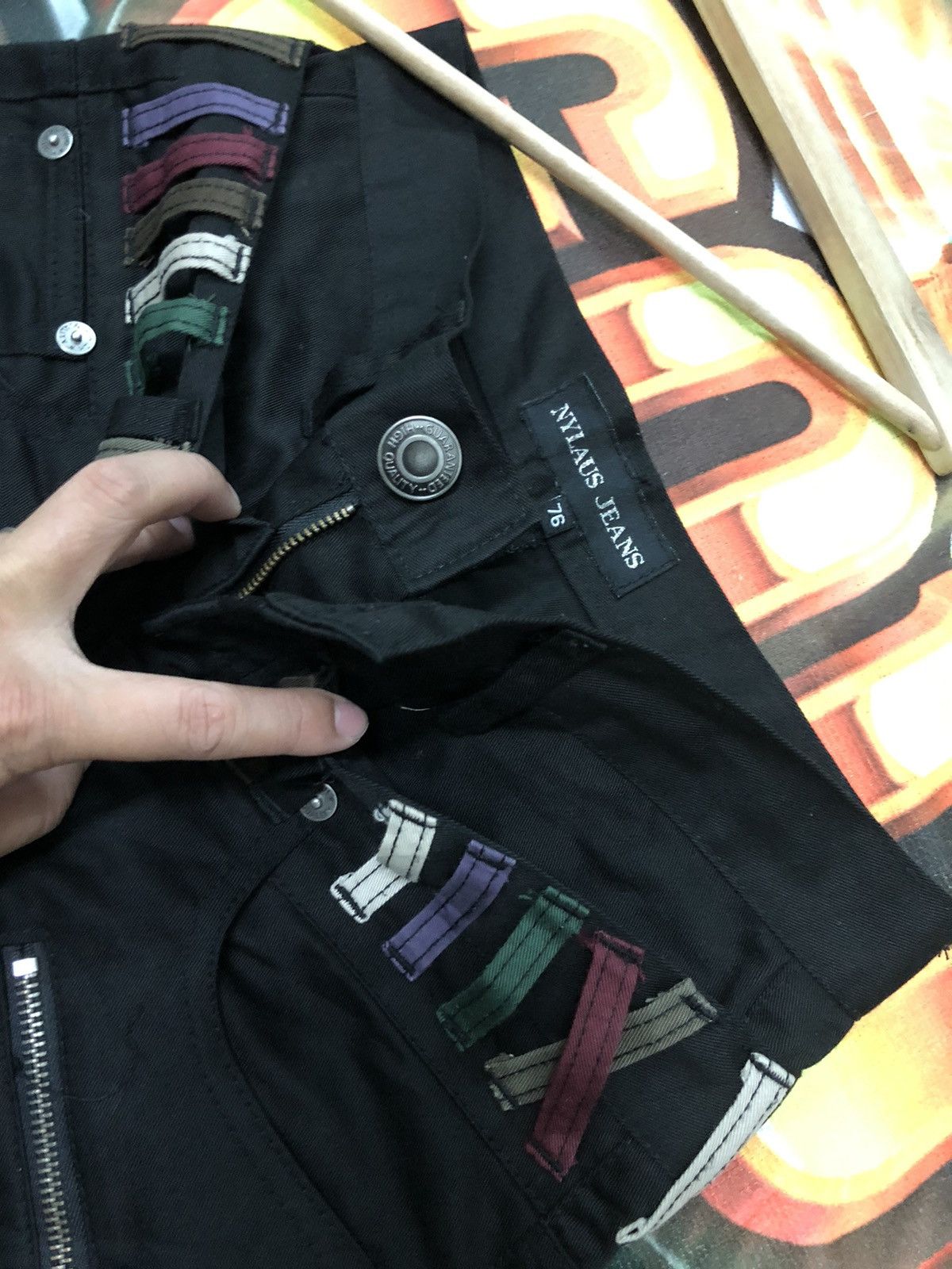 Japanese Brand × Seditionaries NYLAUS JEANS DOUBLE WAIST BONDAGE PANTS Size US 29 - 3 Thumbnail