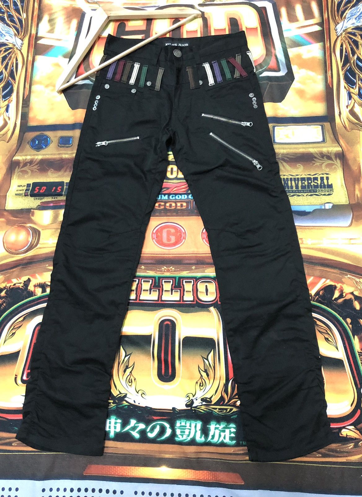 Japanese Brand × Seditionaries NYLAUS JEANS DOUBLE WAIST BONDAGE PANTS Size US 29 - 1 Thumbnail