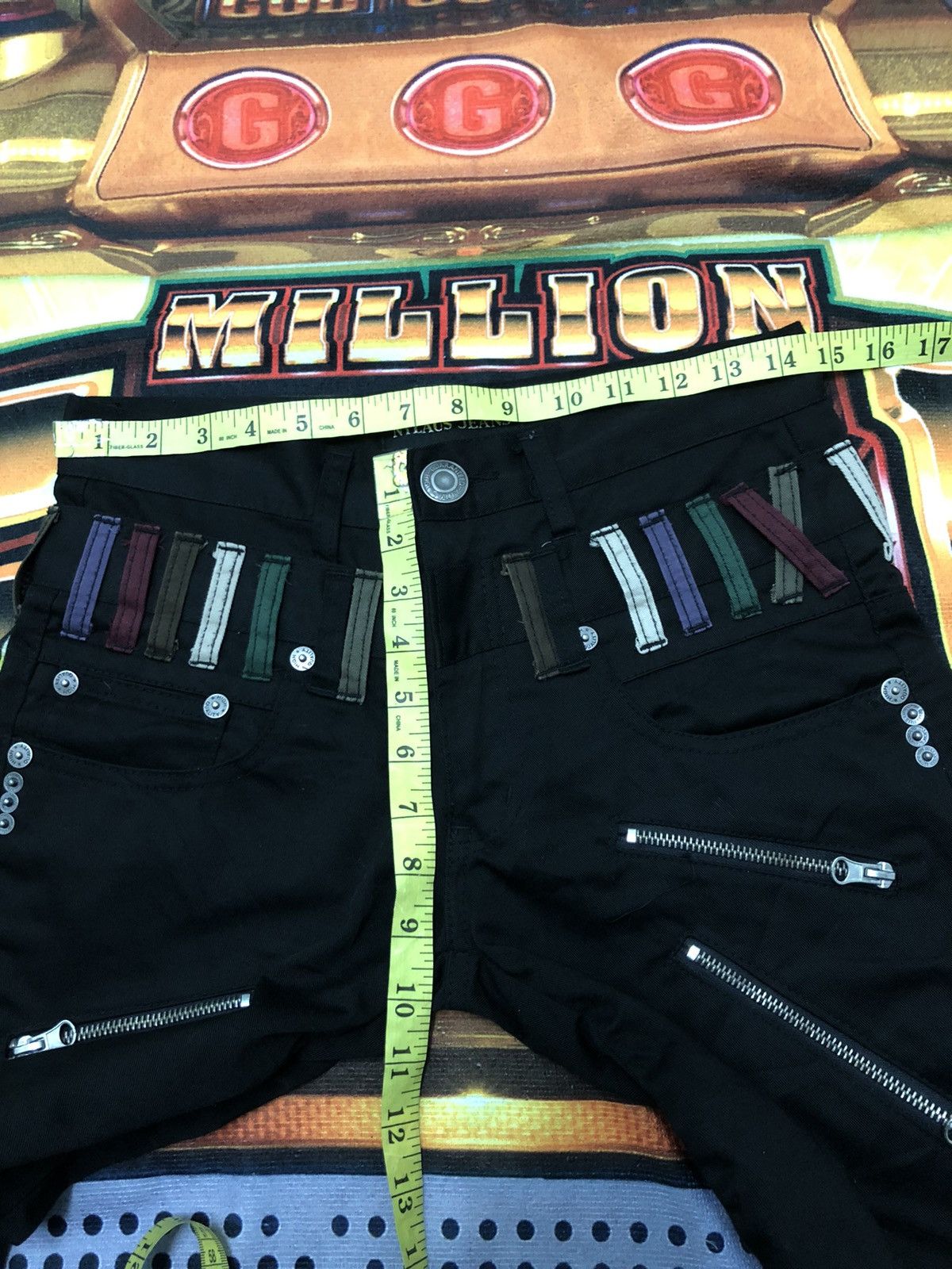 Japanese Brand × Seditionaries NYLAUS JEANS DOUBLE WAIST BONDAGE PANTS Size US 29 - 10 Thumbnail