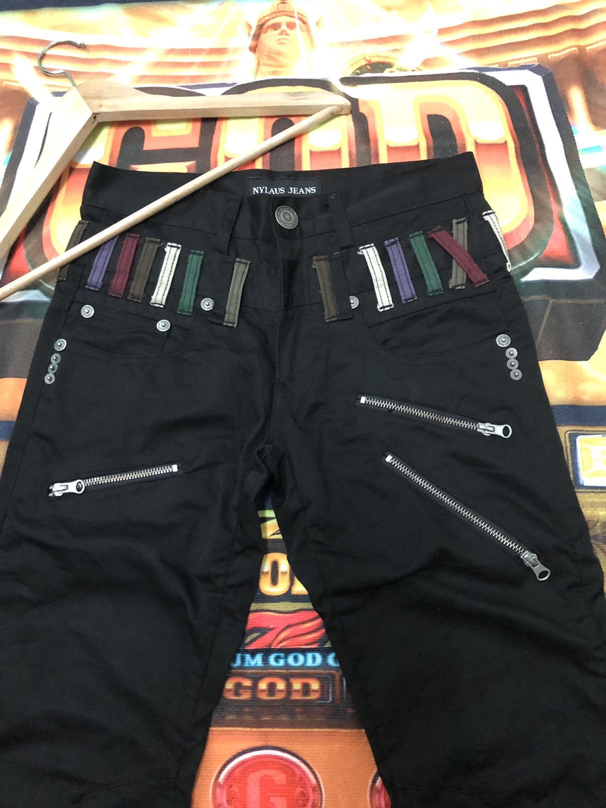Japanese Brand × Seditionaries NYLAUS JEANS DOUBLE WAIST BONDAGE PANTS Size US 29 - 2 Thumbnail