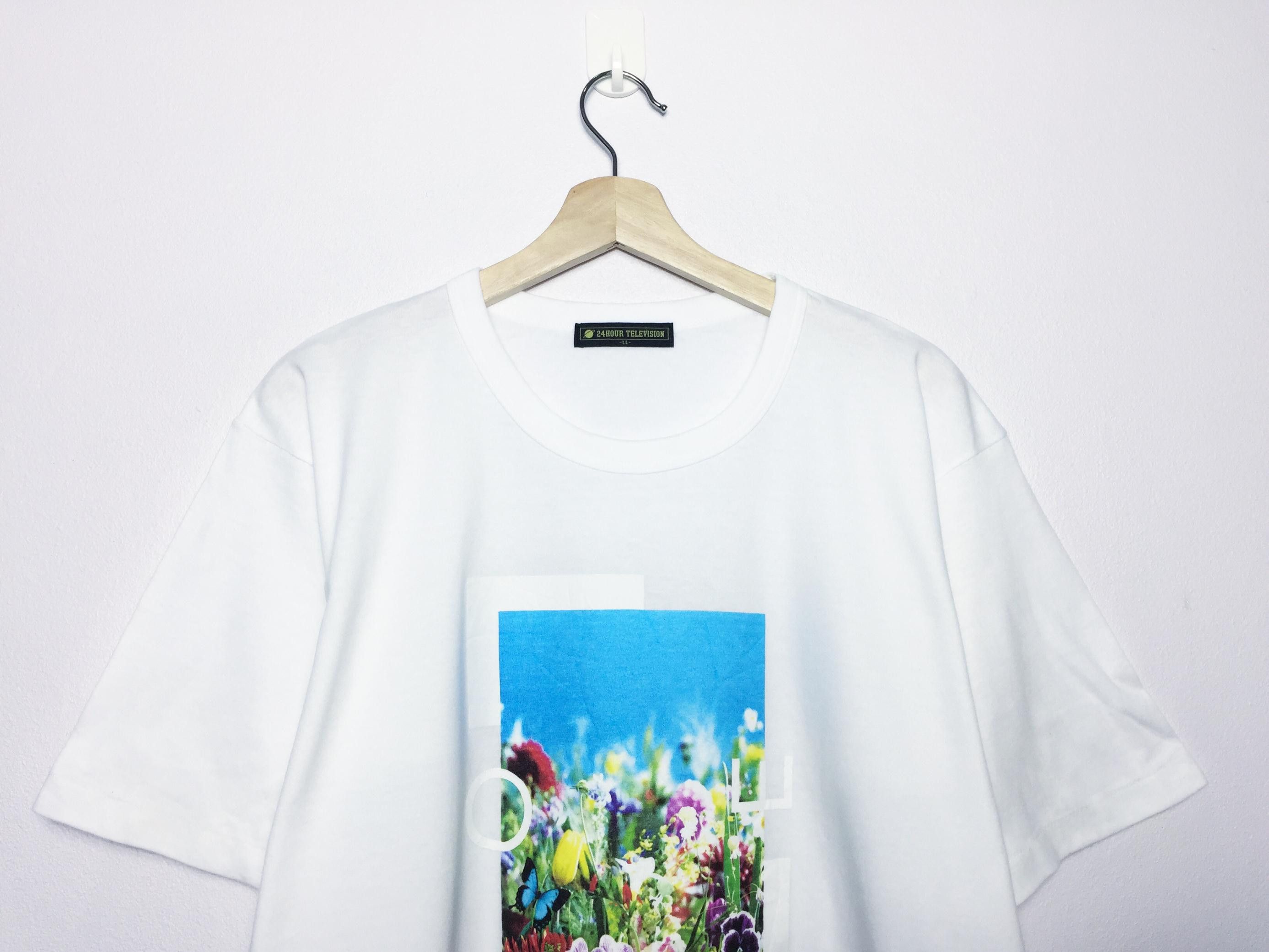 Japanese Brand FINAL DROP 🔥 Vintage 24 Hour Television Mika Ninagawa Tees Size US M / EU 48-50 / 2 - 2 Thumbnail