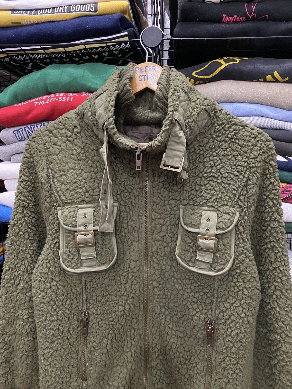 Japanese Brand HONEY DROP SHERPA JACKET NICE DESIGN Size US L / EU 52-54 / 3 - 2 Thumbnail