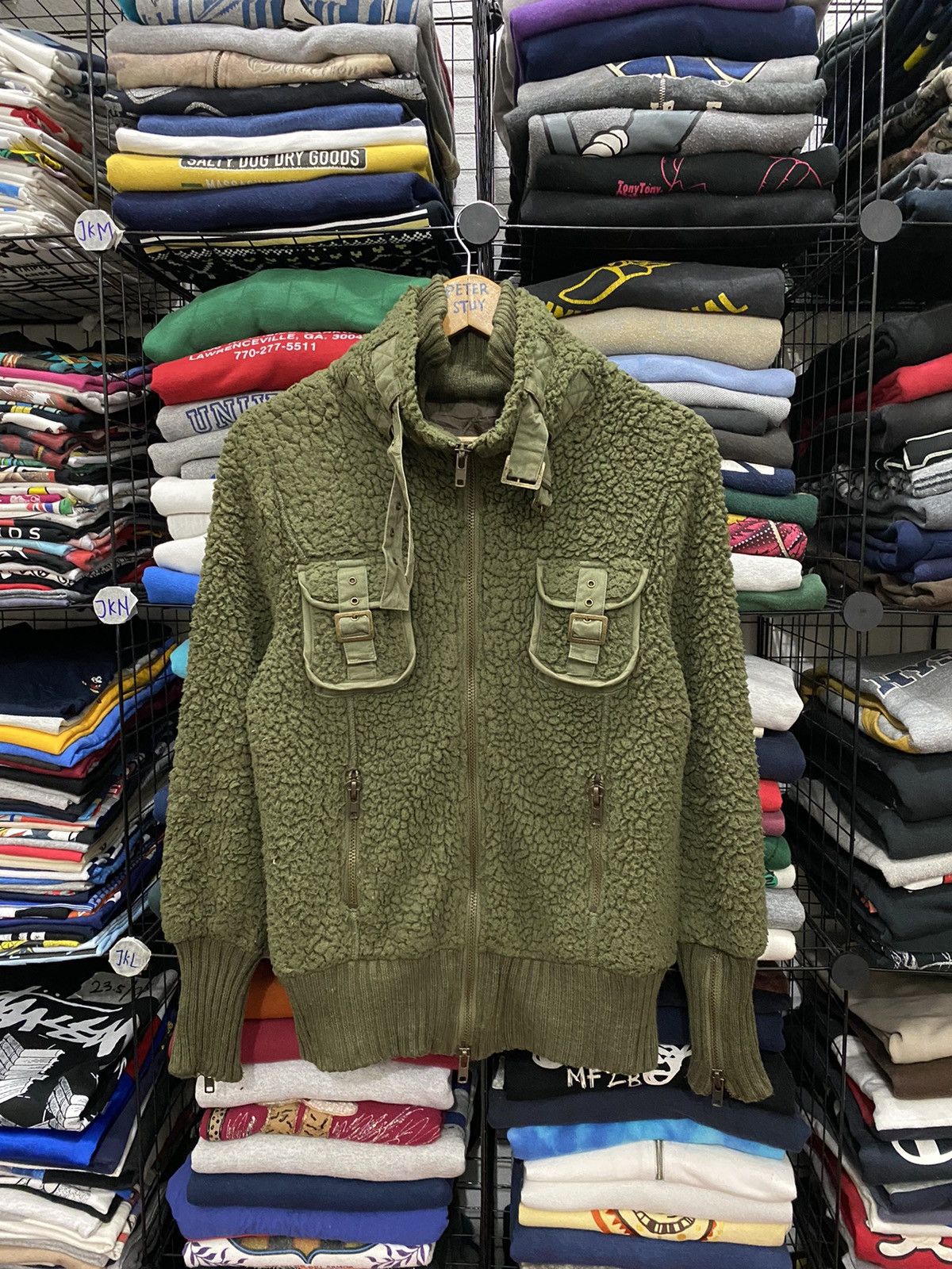 Japanese Brand HONEY DROP SHERPA JACKET NICE DESIGN Size US L / EU 52-54 / 3 - 1 Thumbnail