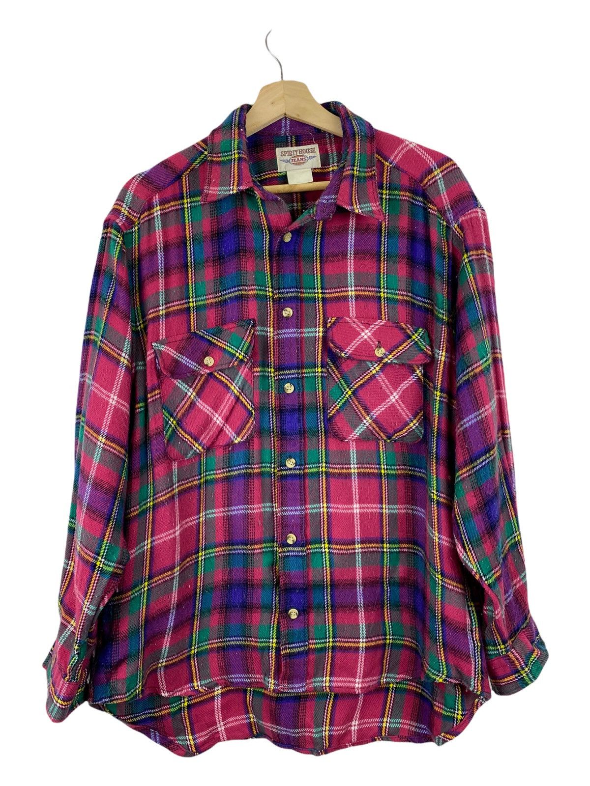 Japanese Brand × Vintage VINTAGE SPIRIT HOUSE JEANS PLAID CHECK SHIRT Size US L / EU 52-54 / 3 - 1 Thumbnail