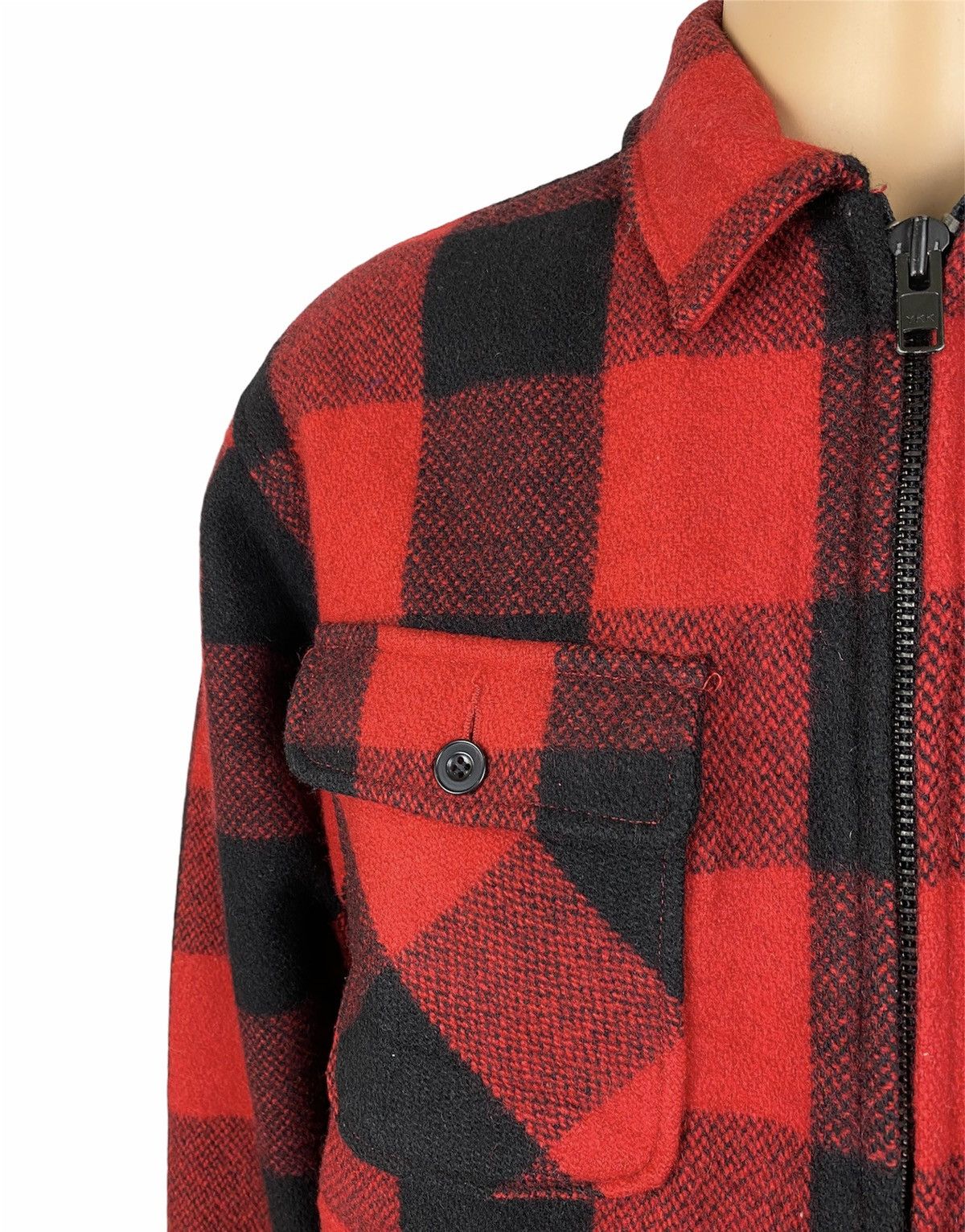 Japanese Brand 🔥JOHNBULL FLANNEL WOLL JACKET URBAN STYLE Size US L / EU 52-54 / 3 - 9 Thumbnail