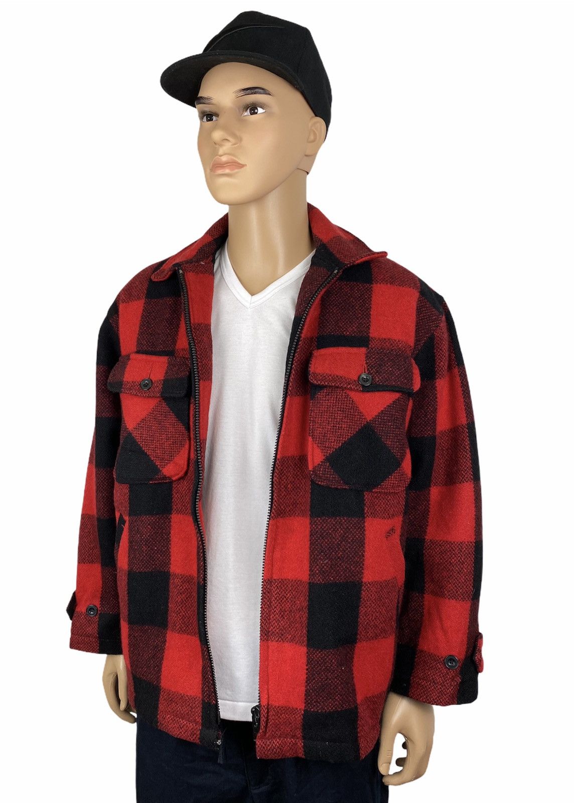 Japanese Brand 🔥JOHNBULL FLANNEL WOLL JACKET URBAN STYLE Size US L / EU 52-54 / 3 - 5 Thumbnail