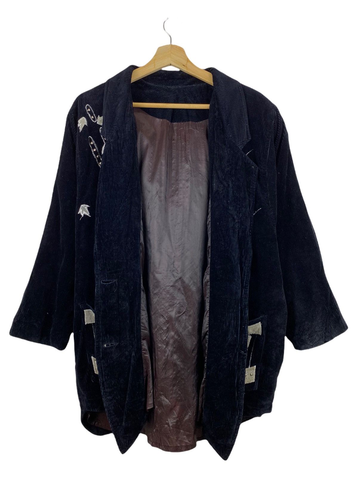 Japanese Brand × Vintage Vintage Embroidery velvet jacket Size US L / EU 52-54 / 3 - 3 Thumbnail