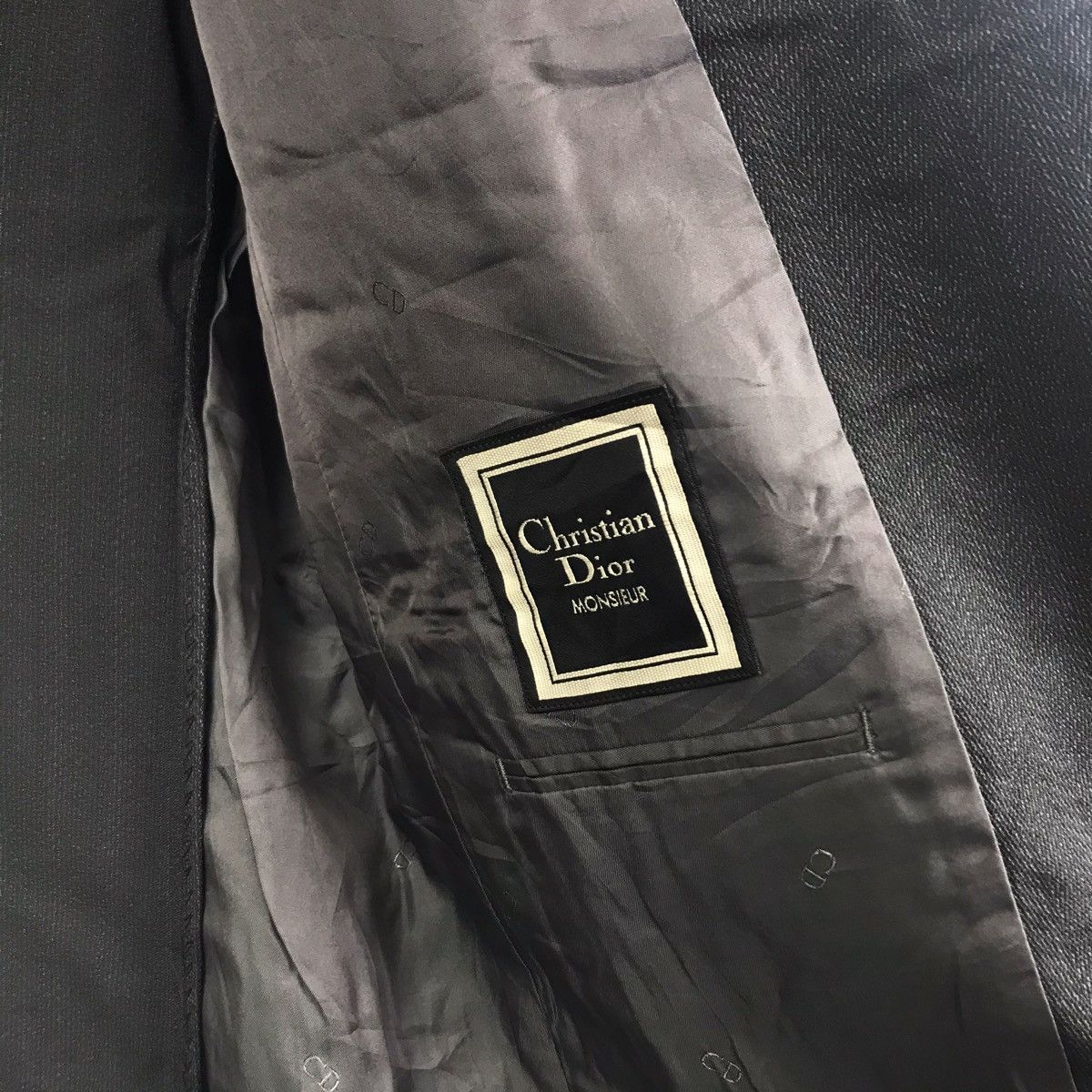 Christian Dior Monsieur CHRISTIAN DIOR MONSIEUR Cd Monogram Black Blazer Size US M / EU 48-50 / 2 - 4 Thumbnail