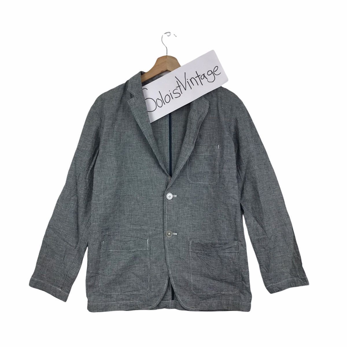 THE SHOP TK Check Design Japanese Brand grey blazer