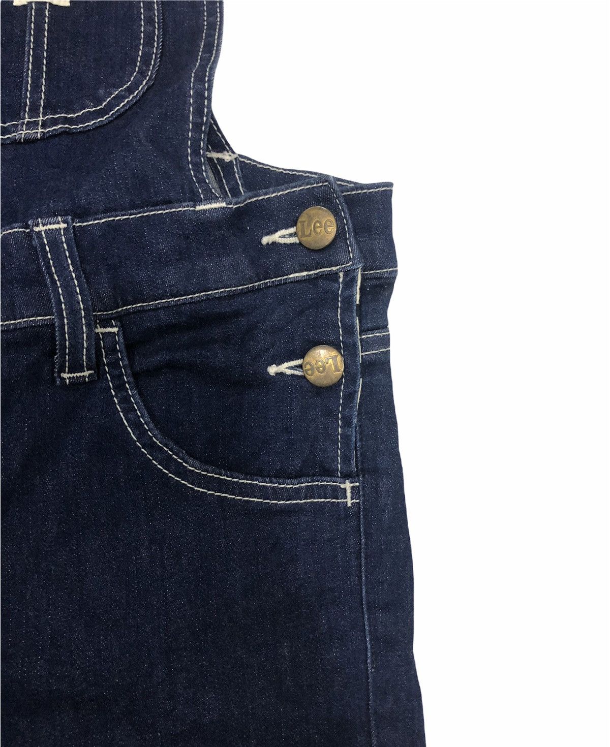 Lee × Vintage Vtg LEE Union Made Sanforized Cotton Workers Overalls Size US 28 / EU 44 - 5 Thumbnail