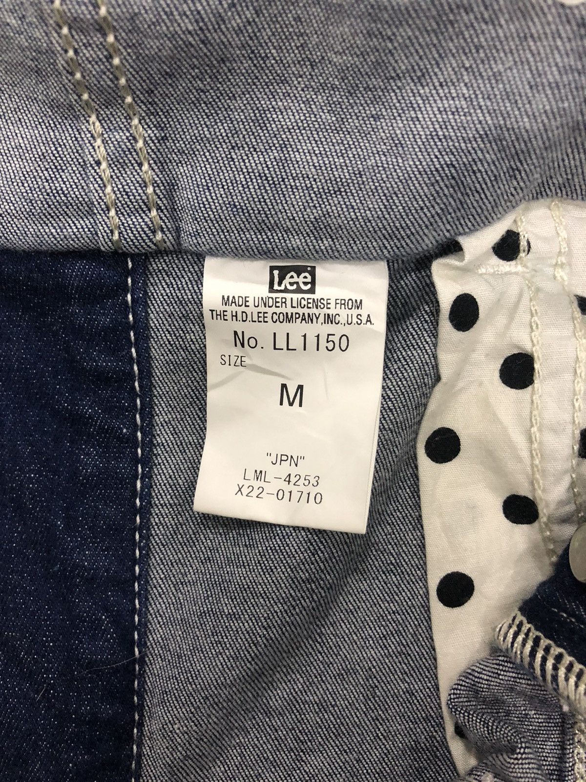 Lee × Vintage Vtg LEE Union Made Sanforized Cotton Workers Overalls Size US 28 / EU 44 - 10 Thumbnail